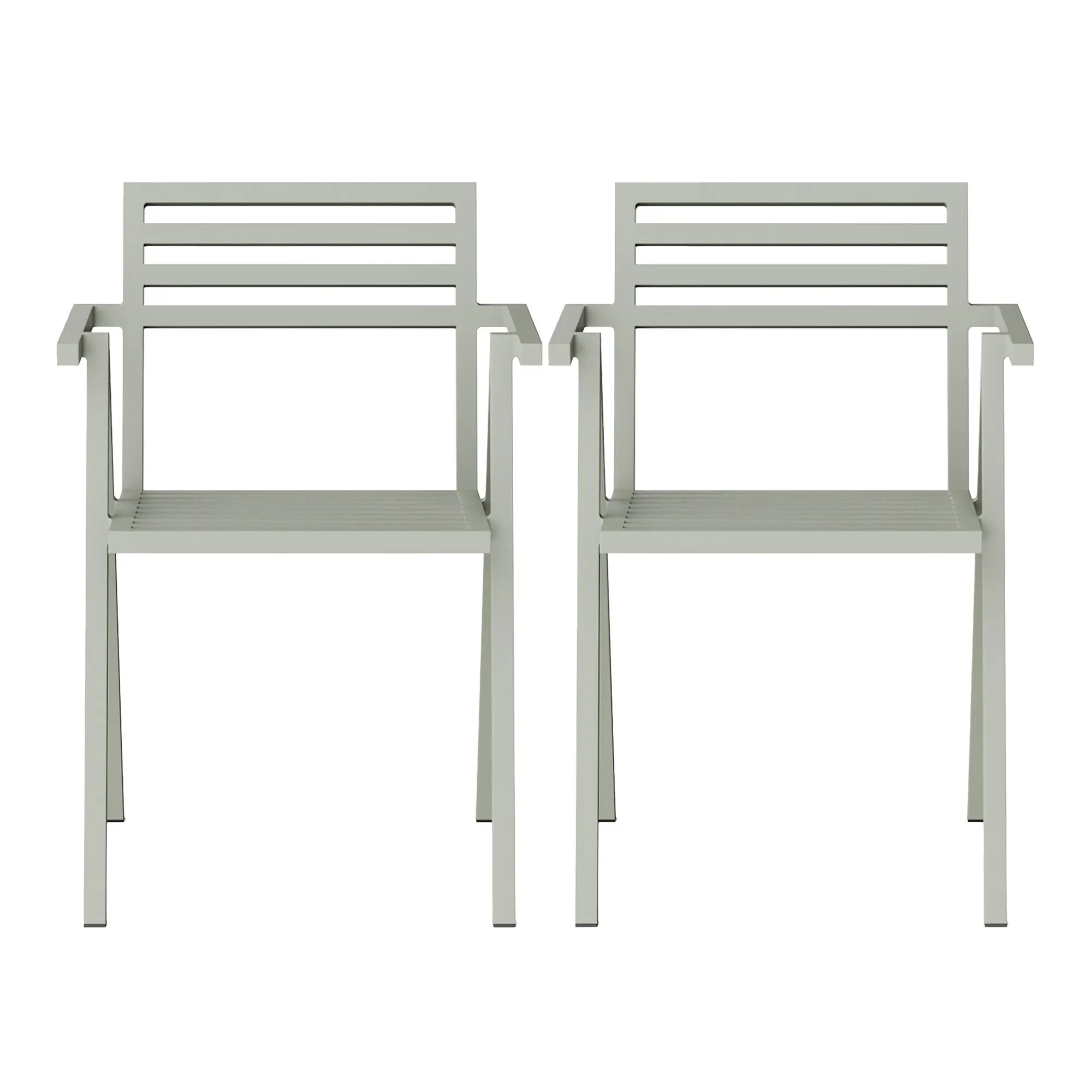 19 Outdoors Stacking Arm Chair Set of 2