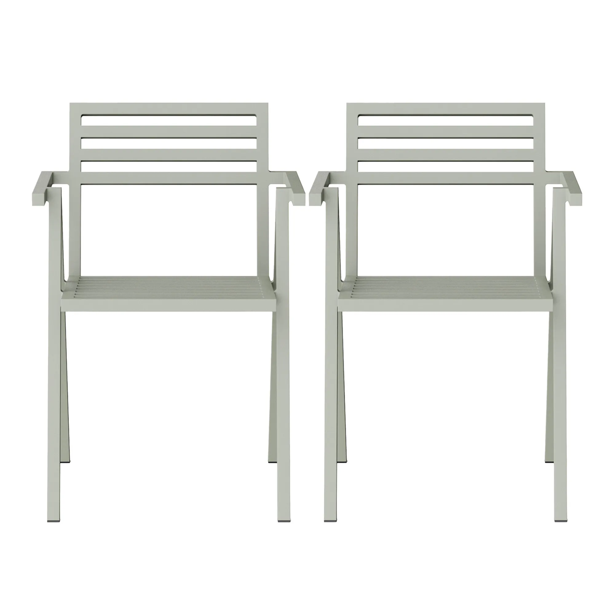 19 Outdoors Stacking Arm Chair Set of 2