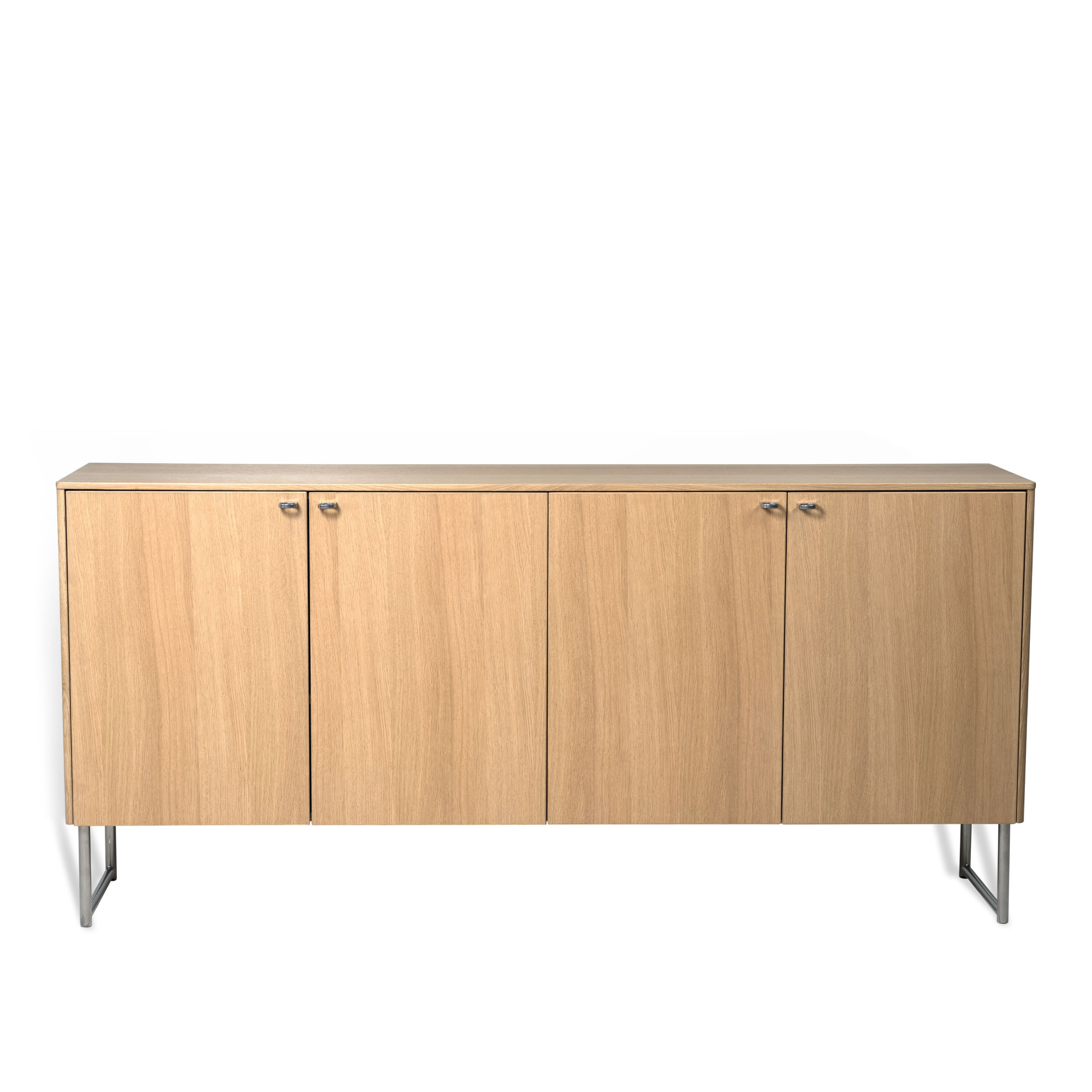 Mavis - Deus sideboard 75 cm vitpigmenterad mattlackad ek - Sideboards - Beige - Trä