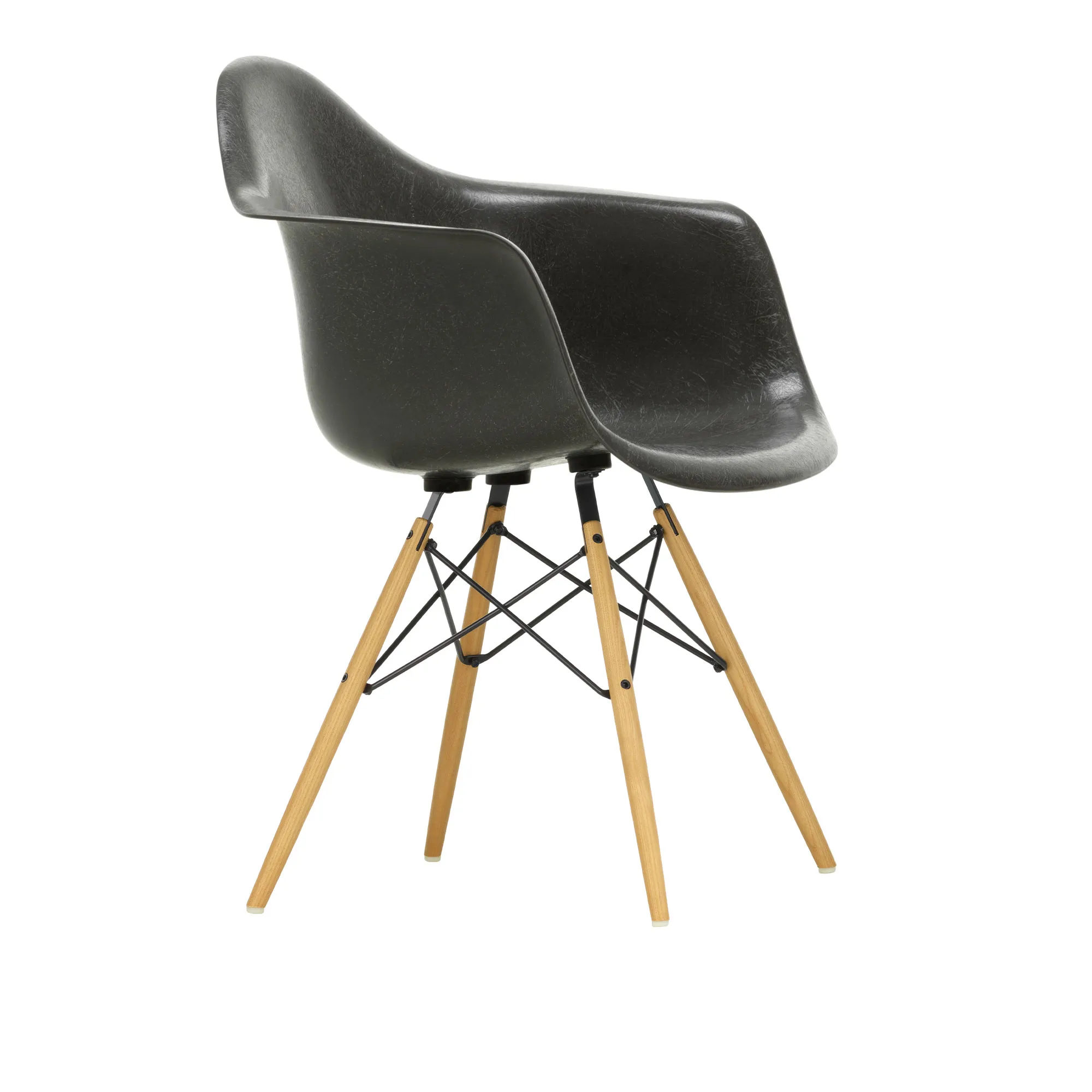 Eames Fiberglass Armchair DAW karmstol Ash Honey Tone