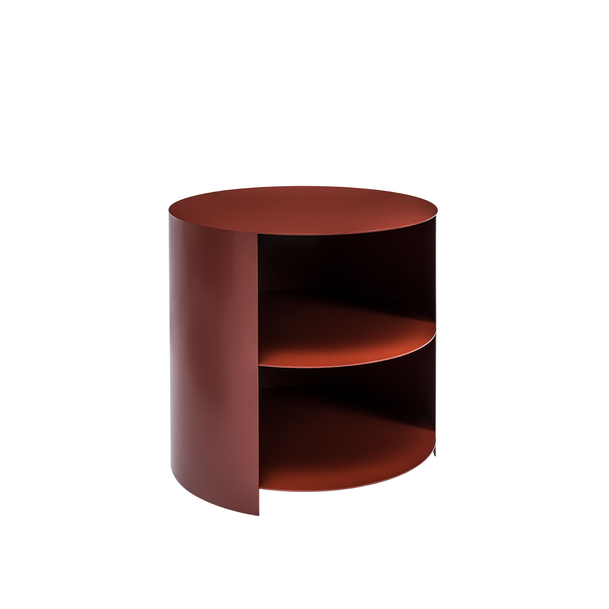 HEM - Hide Side Table - Red Brown - Småbord & sidobord - Karoline Fesser - Röd,Brun - Metall
