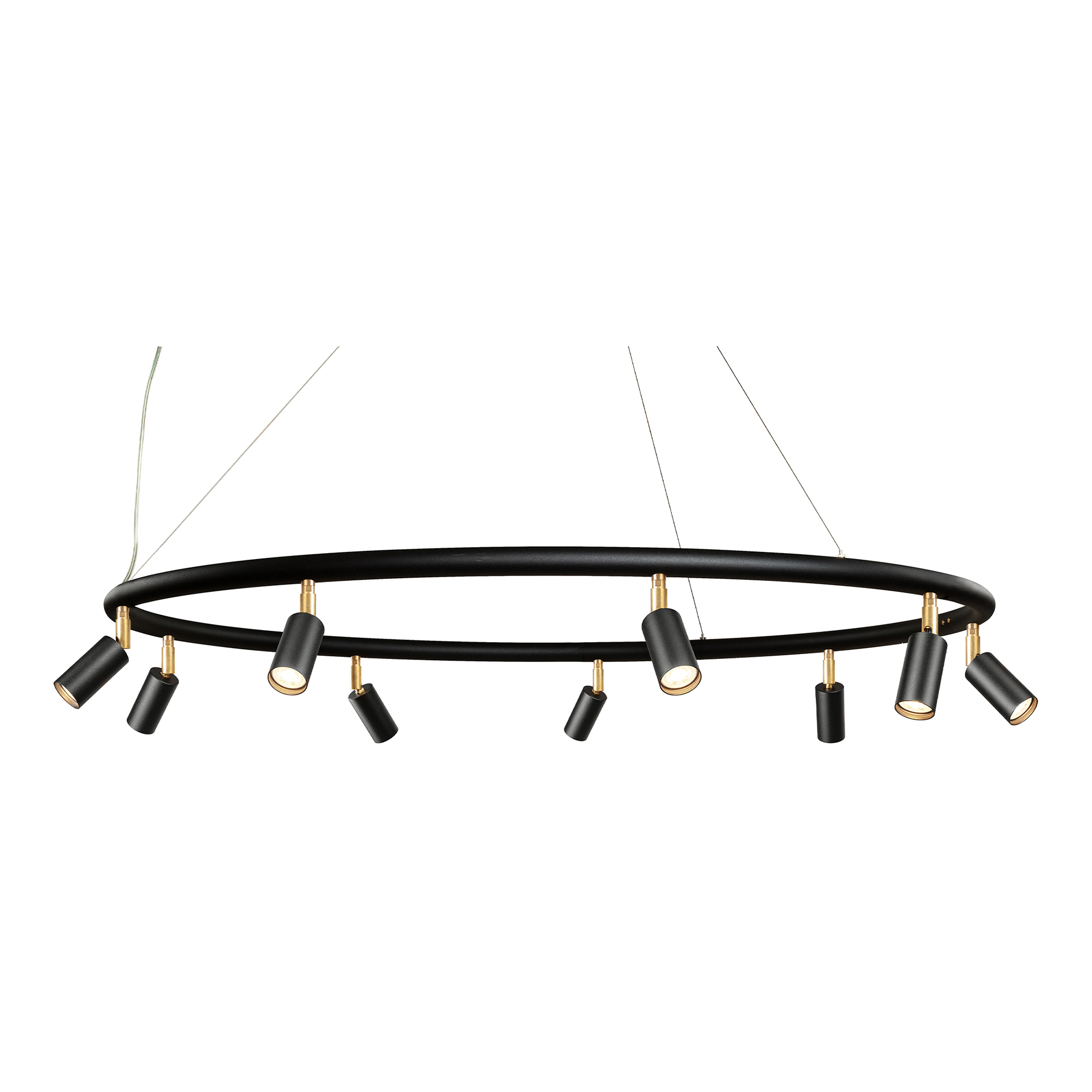 Örsjö Belysning - Starlight chandelier Ø100cm – Black textured lacquer RAL 9005 - Takkronor - Jonas Bohlin - Svart - Metall | Belysning - Taklampor - Takkronor | Möbelexperten