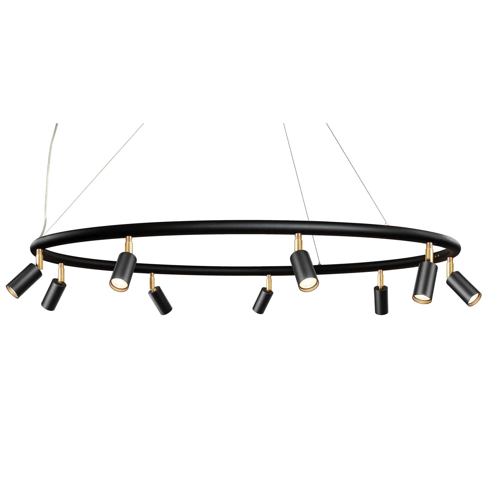 Örsjö Belysning - Starlight chandelier Ø100cm – Black textured lacquer RAL 9005 - Takkronor - Jonas Bohlin - Svart | Belysning - Taklampor - Takkronor | Möbelexperten