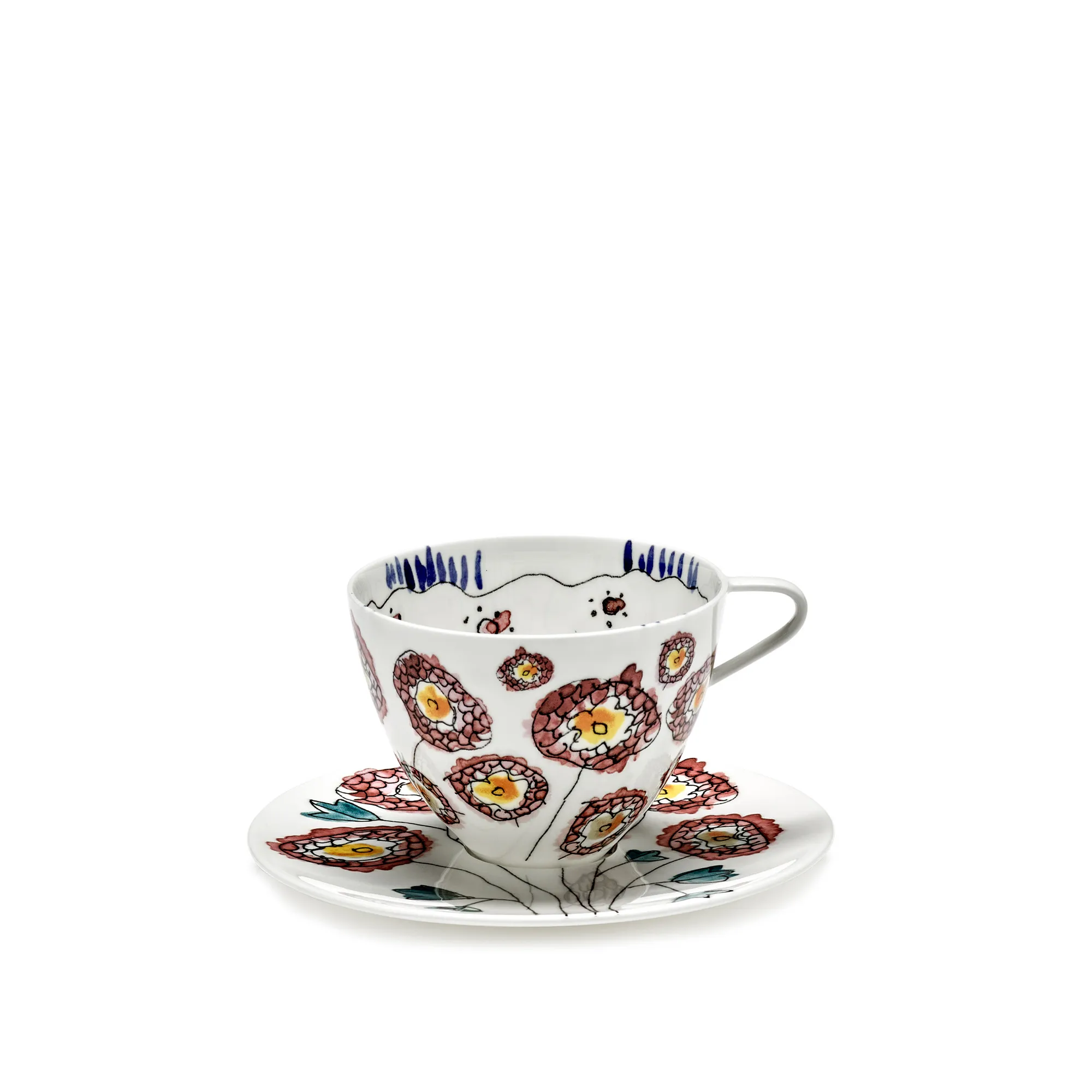 Cappuccino Cup & Saucer Anemone Milk
