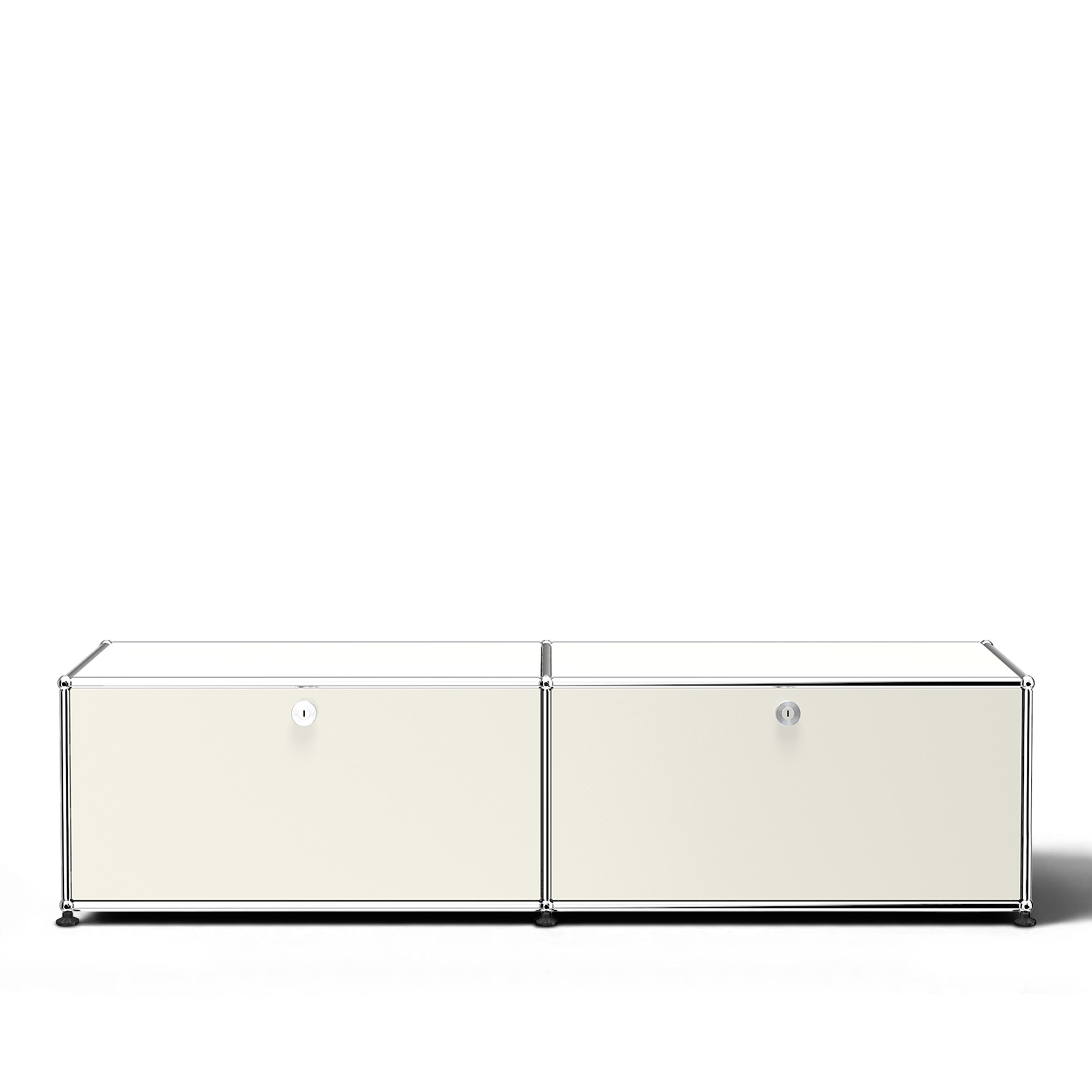USM - USM Haller 3 Media Unit Pure White - TV-b&auml;nkar - Fritz Haller & Paul Sch&auml;rer - Vit - Metall