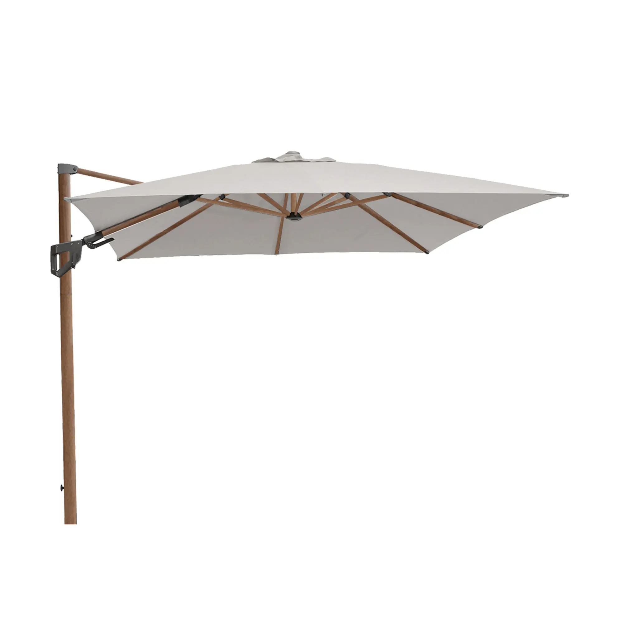 Hyde luxe hängande parasoll trä, 3x4 m