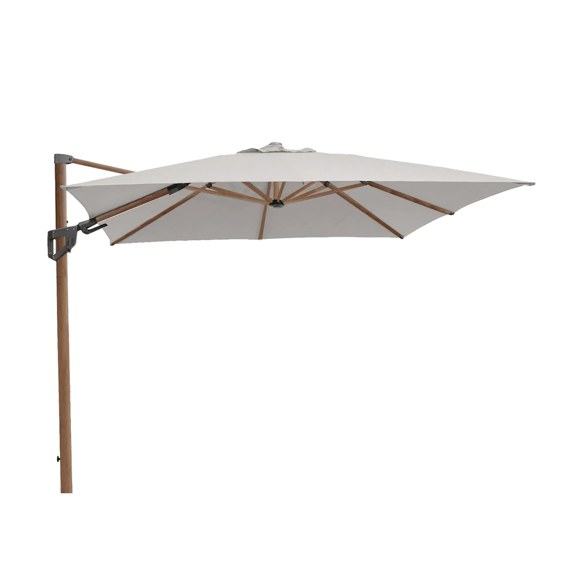 Hyde luxe hängande parasoll trä, 3x4 m