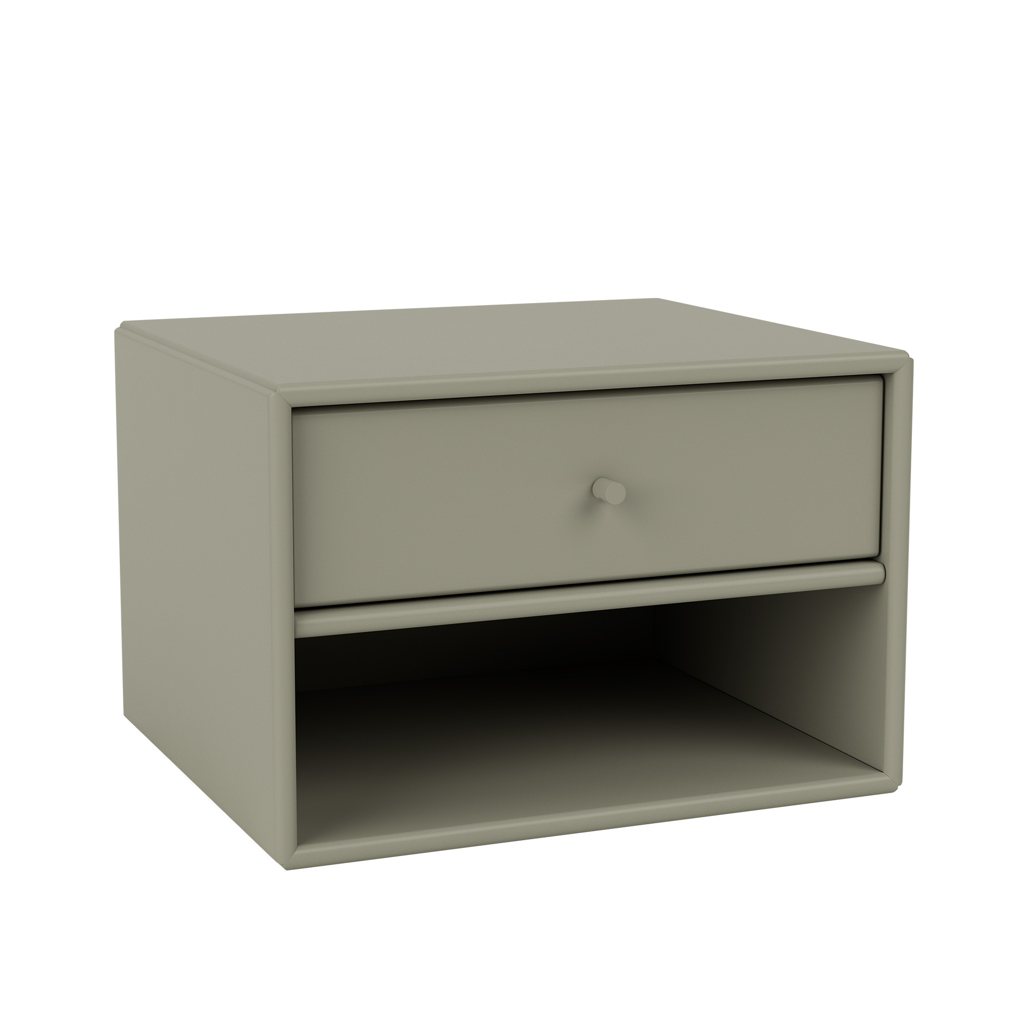 montana - dash nightstand 144-fennel 04 suspension rails - sängbord - peter j. lassen - grön - trä