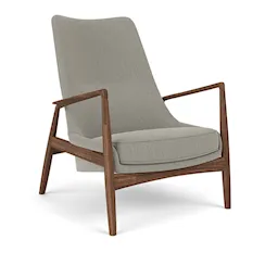 The Seal Lounge Chair High Walnut