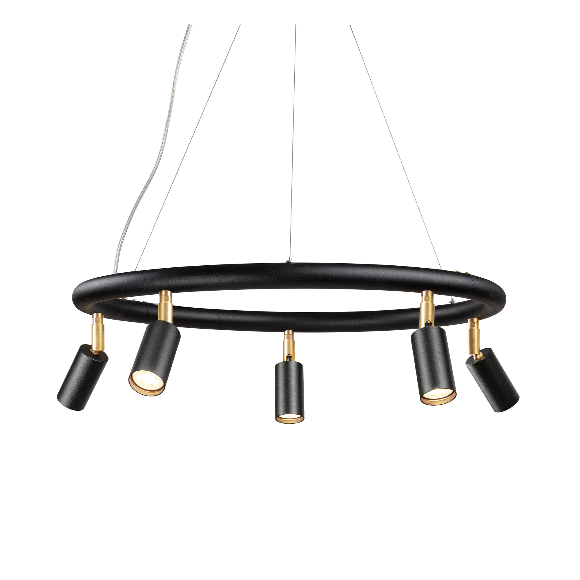 Örsjö Belysning - Starlight chandelier Ø60cm – Black textured lacquer RAL 9005 - Takkronor - Jonas Bohlin - Svart | Belysning - Taklampor - Takkronor | Möbelexperten