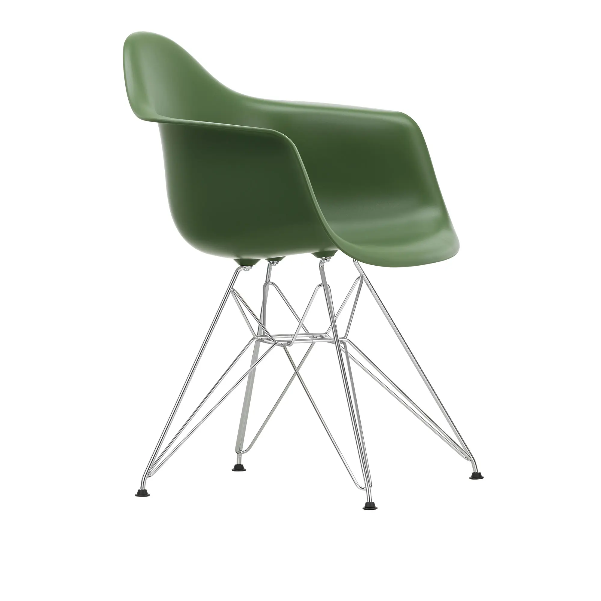 Eames RE Plastic Armchair DAR spisestuestol Chrome