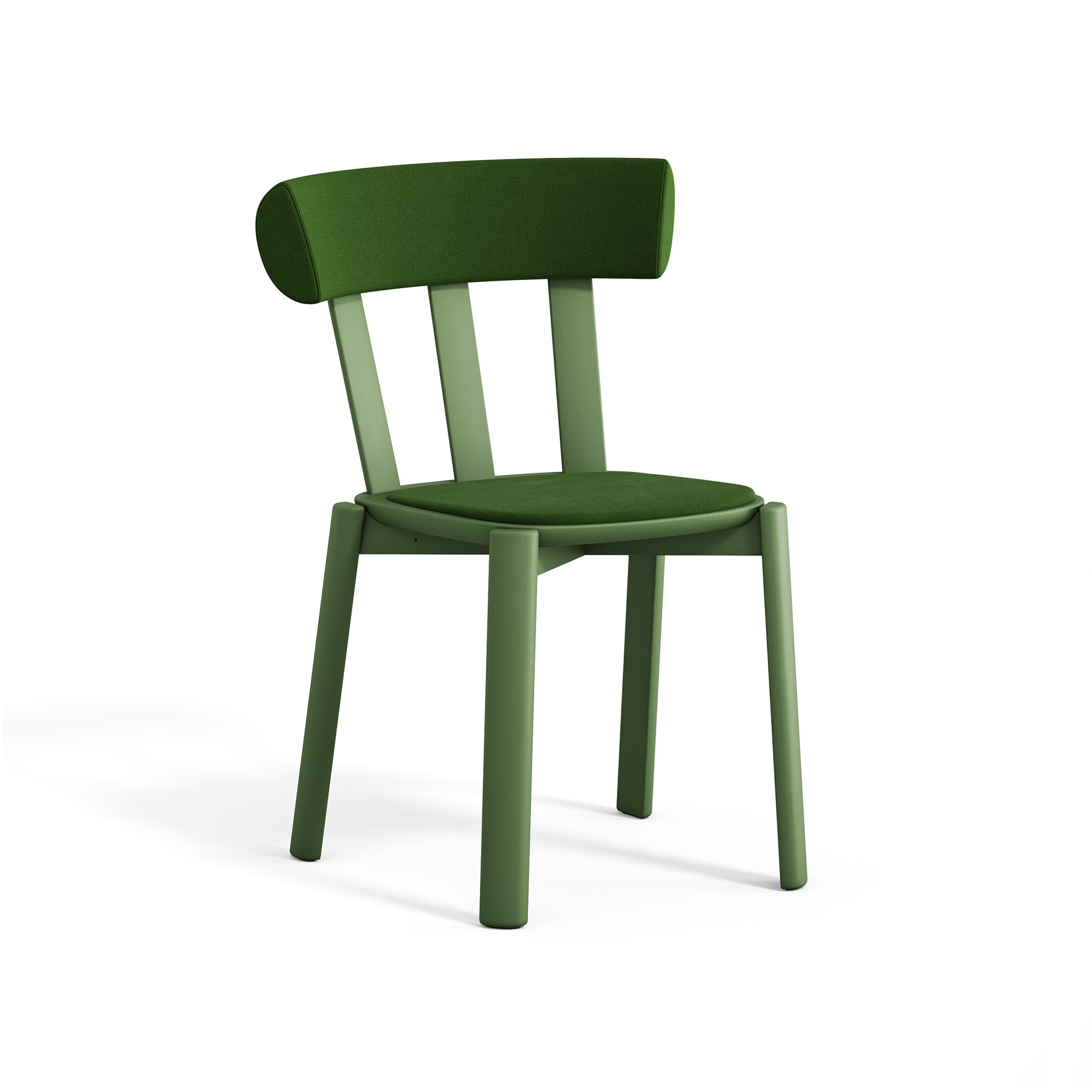 Stolab - Alt Stol Klädd Björk, Mossgrön 16, Hallingdal 65-960 Green - Matstolar - Form Us With Love - Grön - Trä