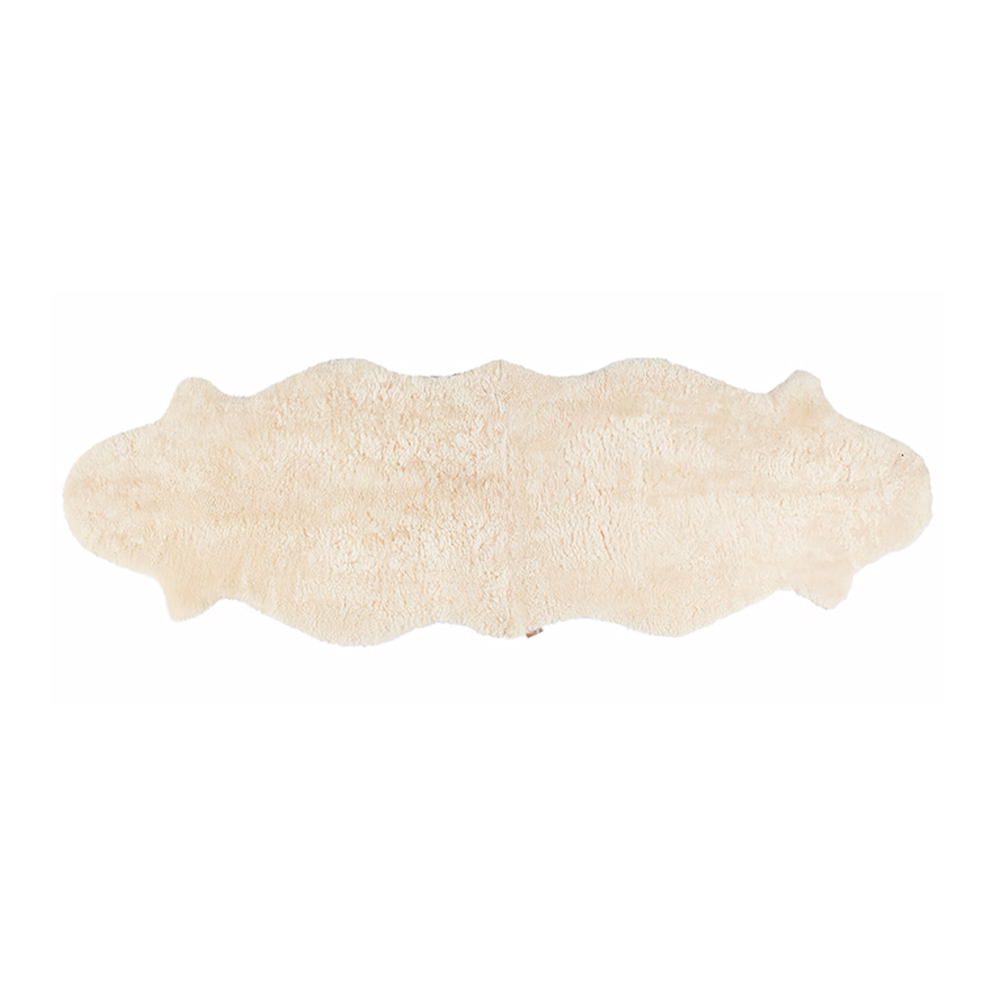 Shepherd of Sweden - Ella Korthår Saueskinn 200x60 cm Krem - Annet møbeltilbehør - Beige