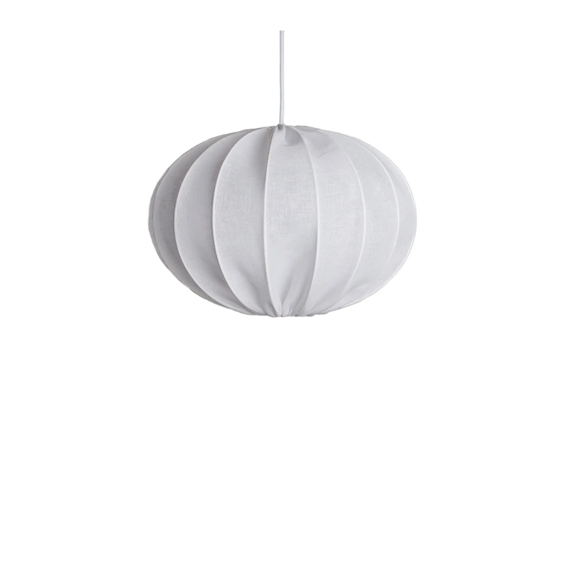 Boll White Linen Pendant Lamp