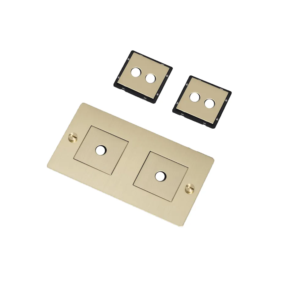 2G Wall Plate Horizontal With Infills