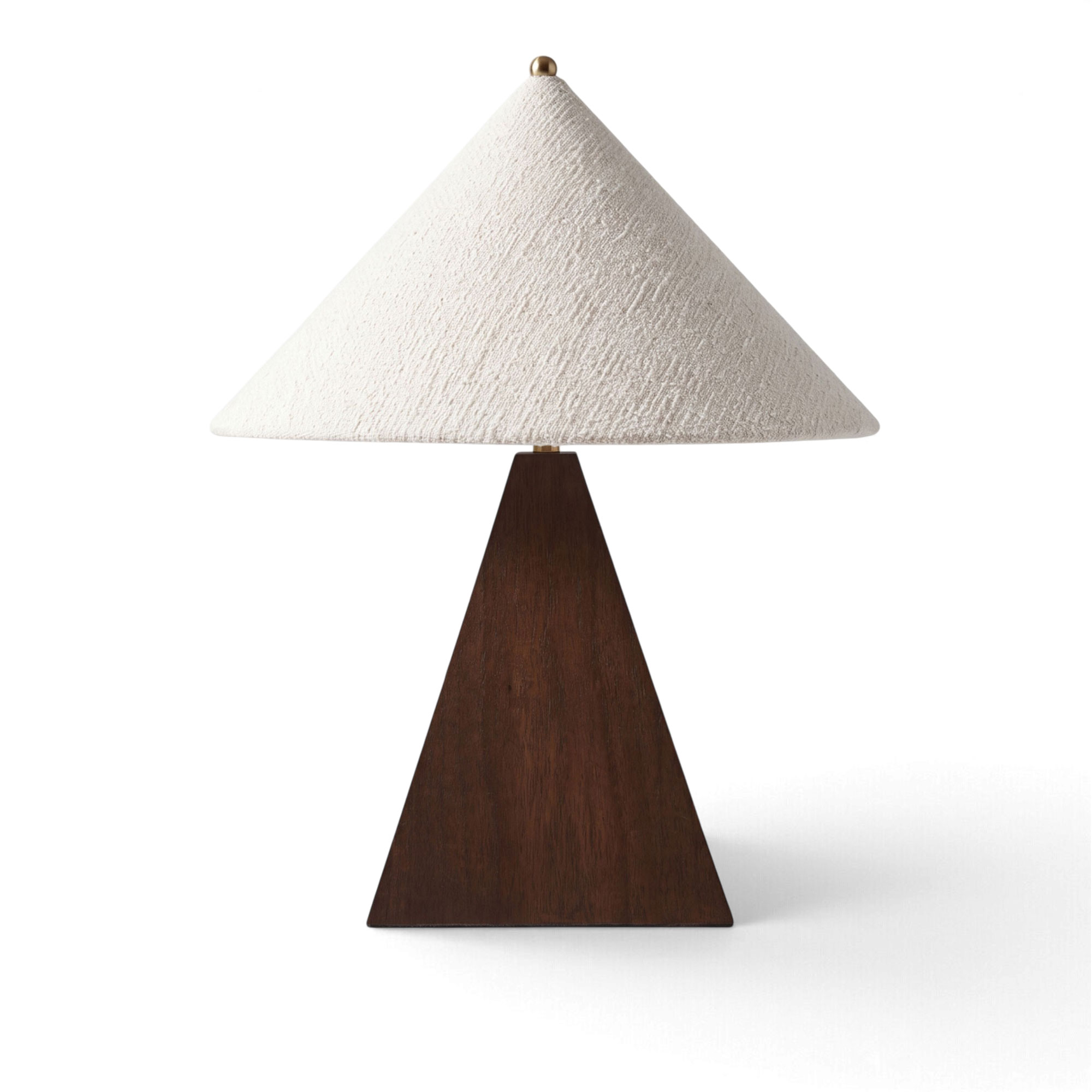 Dusty Deco - Pyramid bordslampa small white - Bordslampor - Brun - Tr&auml;