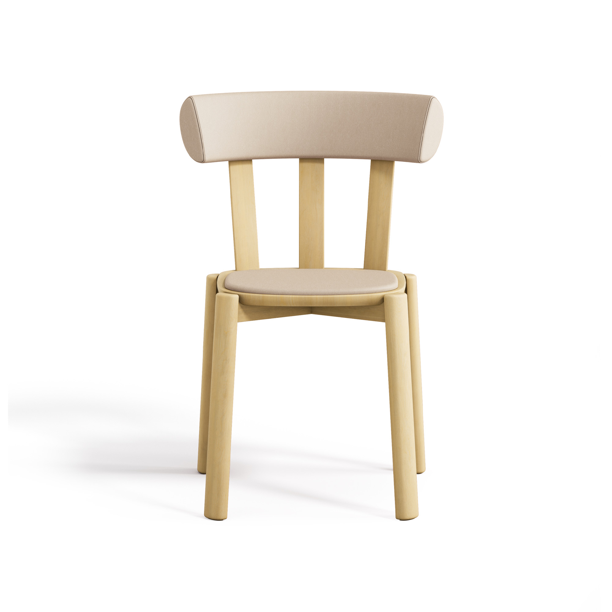 Stolab - Alt Stol Klädd Björk, Ljus Mattlack, Elmovegeta 22011 - Matstolar - Form Us With Love - Träfärgad - Trä