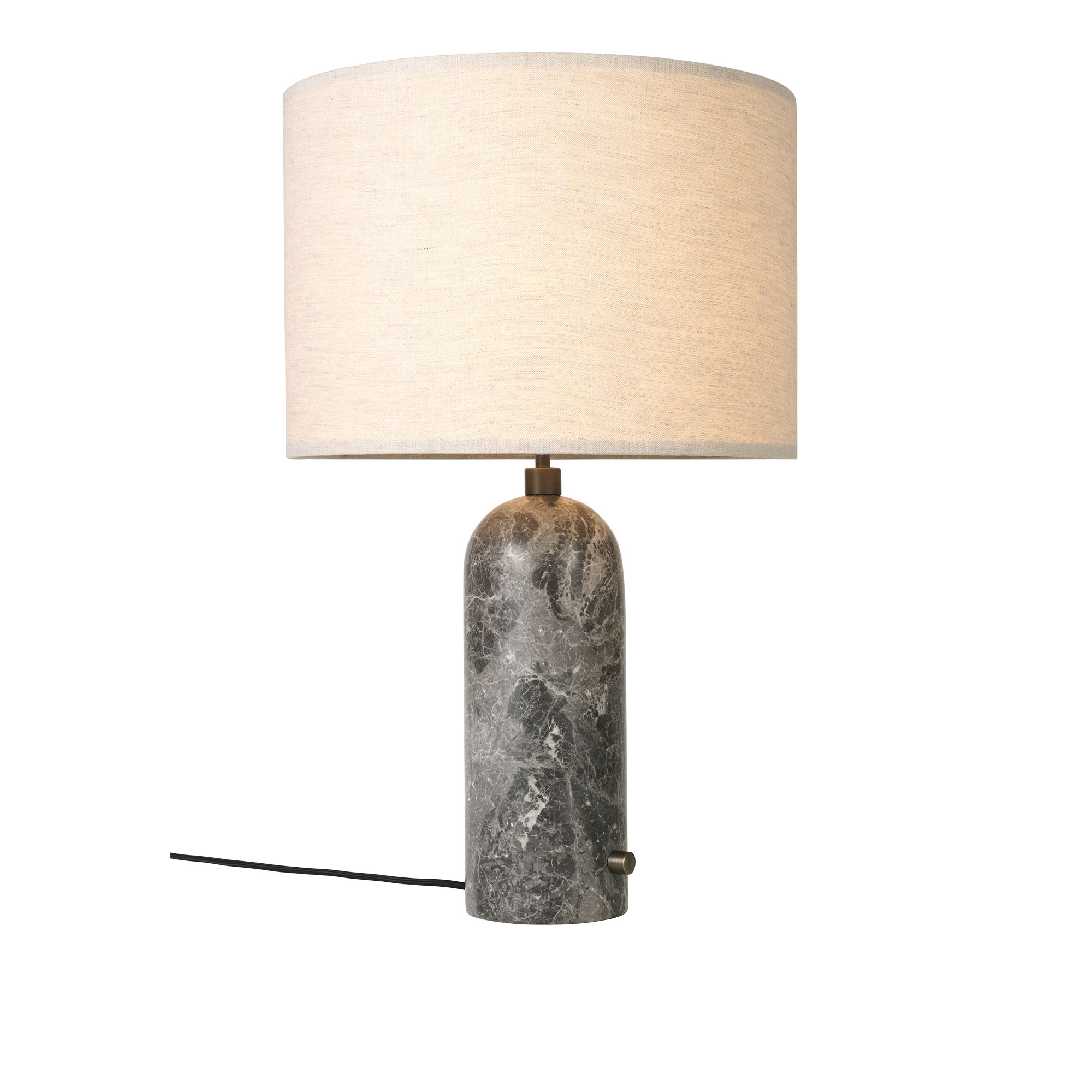 Gubi - Gravity Table Lamp Large Canvas/Grey Marble - Bordslampor - Space Copenhagen - Grå