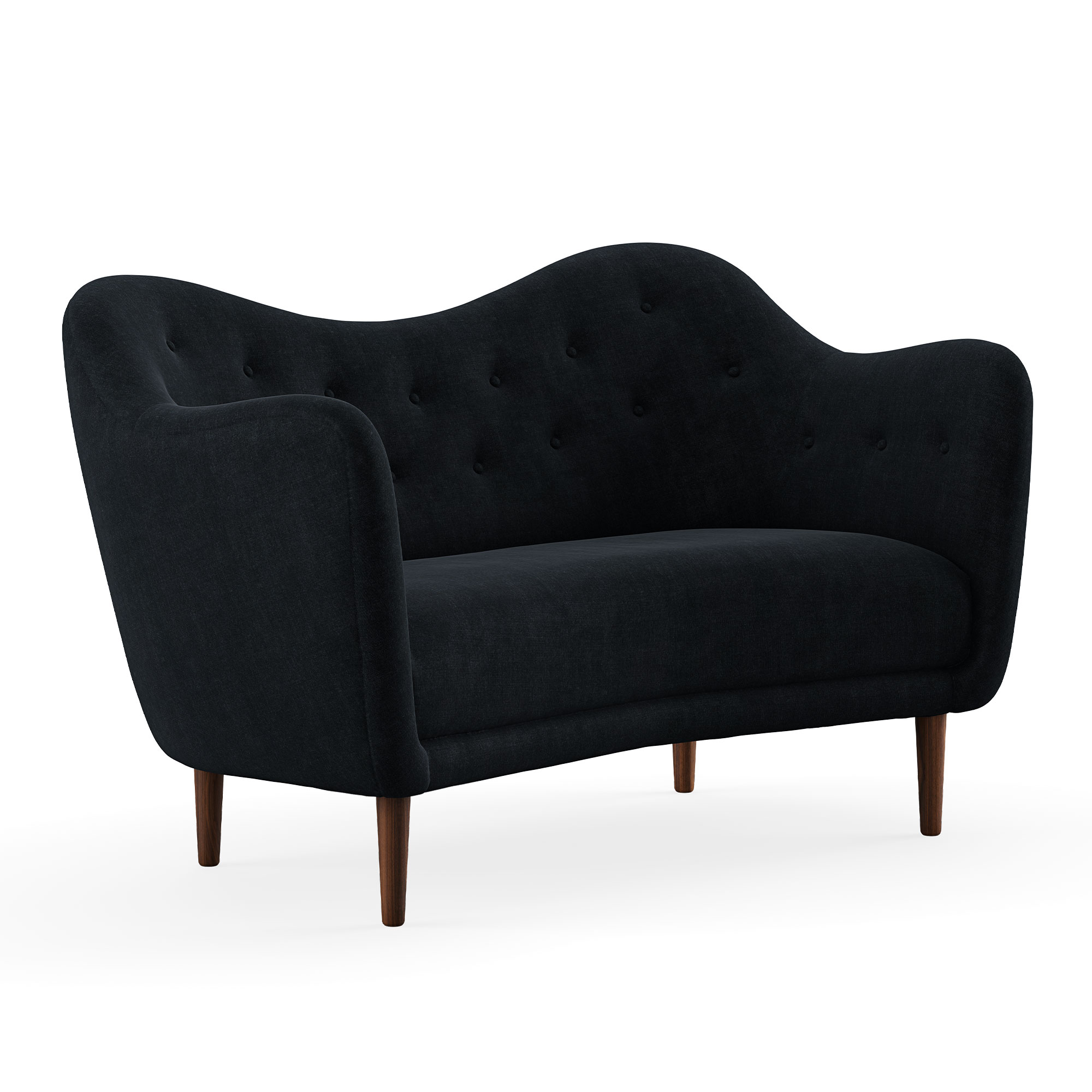 House of Finn Juhl - 46 soffa, Walnut, Cat. 1 Remix 183 - Soffor - Finn Juhl - Grå,Svart