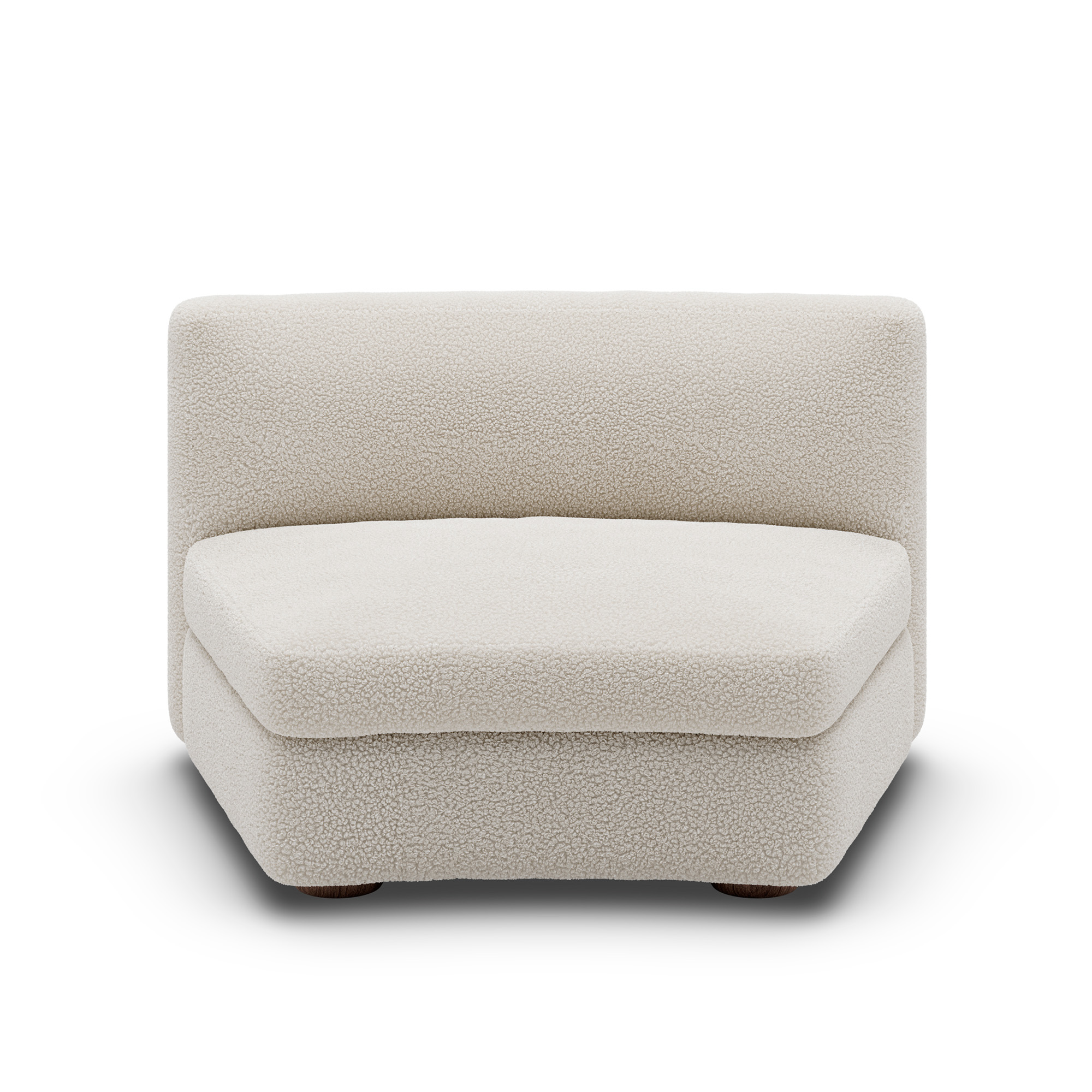 New Works - Coda Curved Middle - Module 52 - Fabric Category C - Drake 2 Spacedust - Modulsoffor & Hörnsoffor - John Astbury - Trä/Textilmaterial