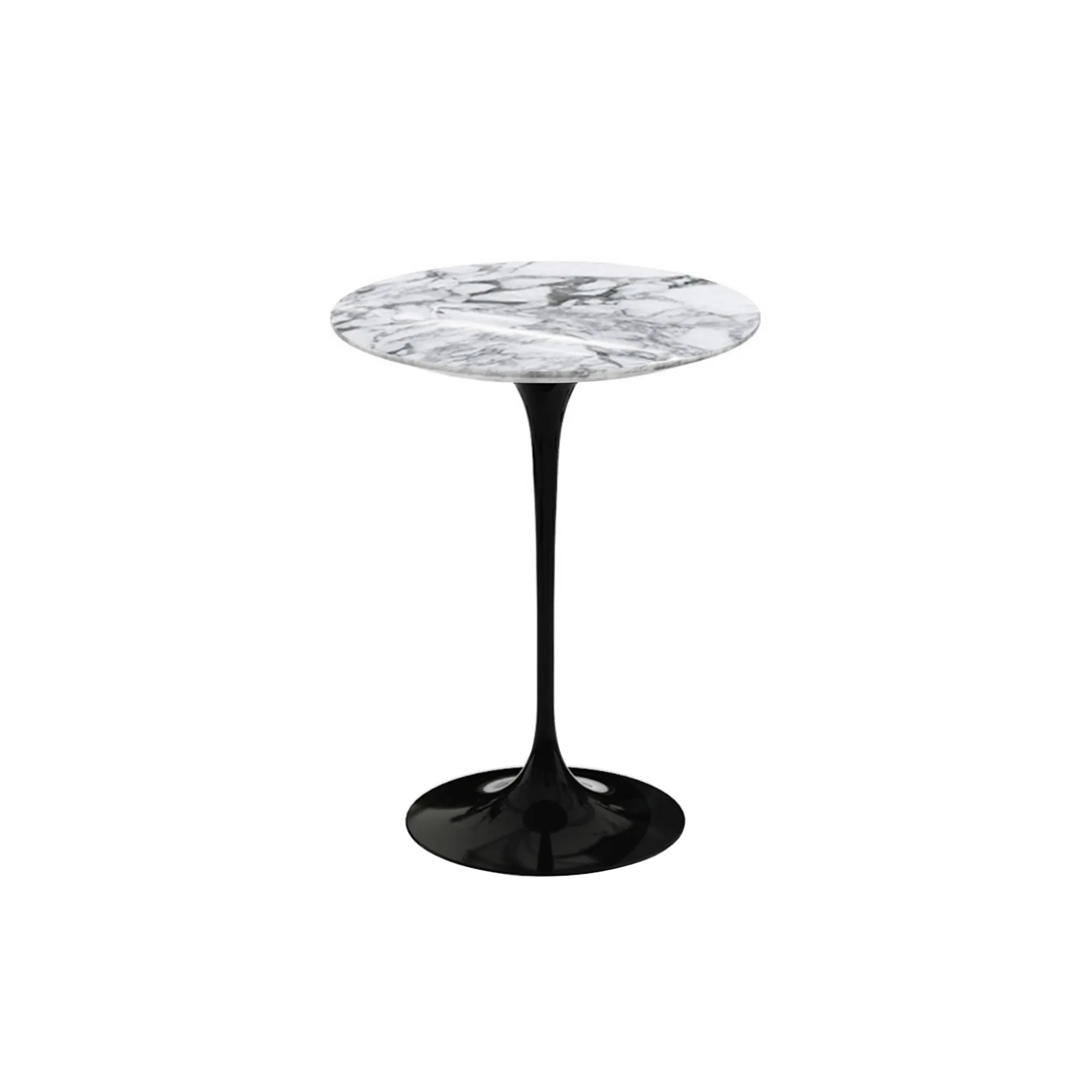 Saarinen Round sidobord Ø 41 cm Black