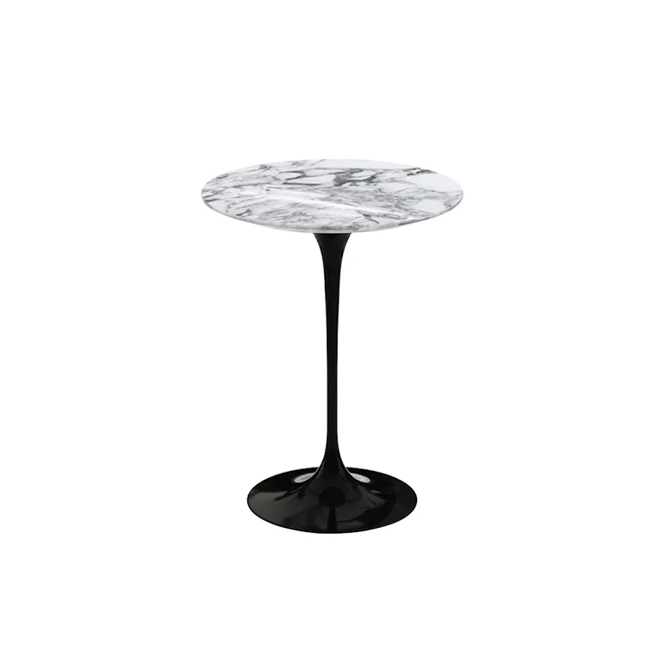 Saarinen Round sidobord Ø 41 cm Black