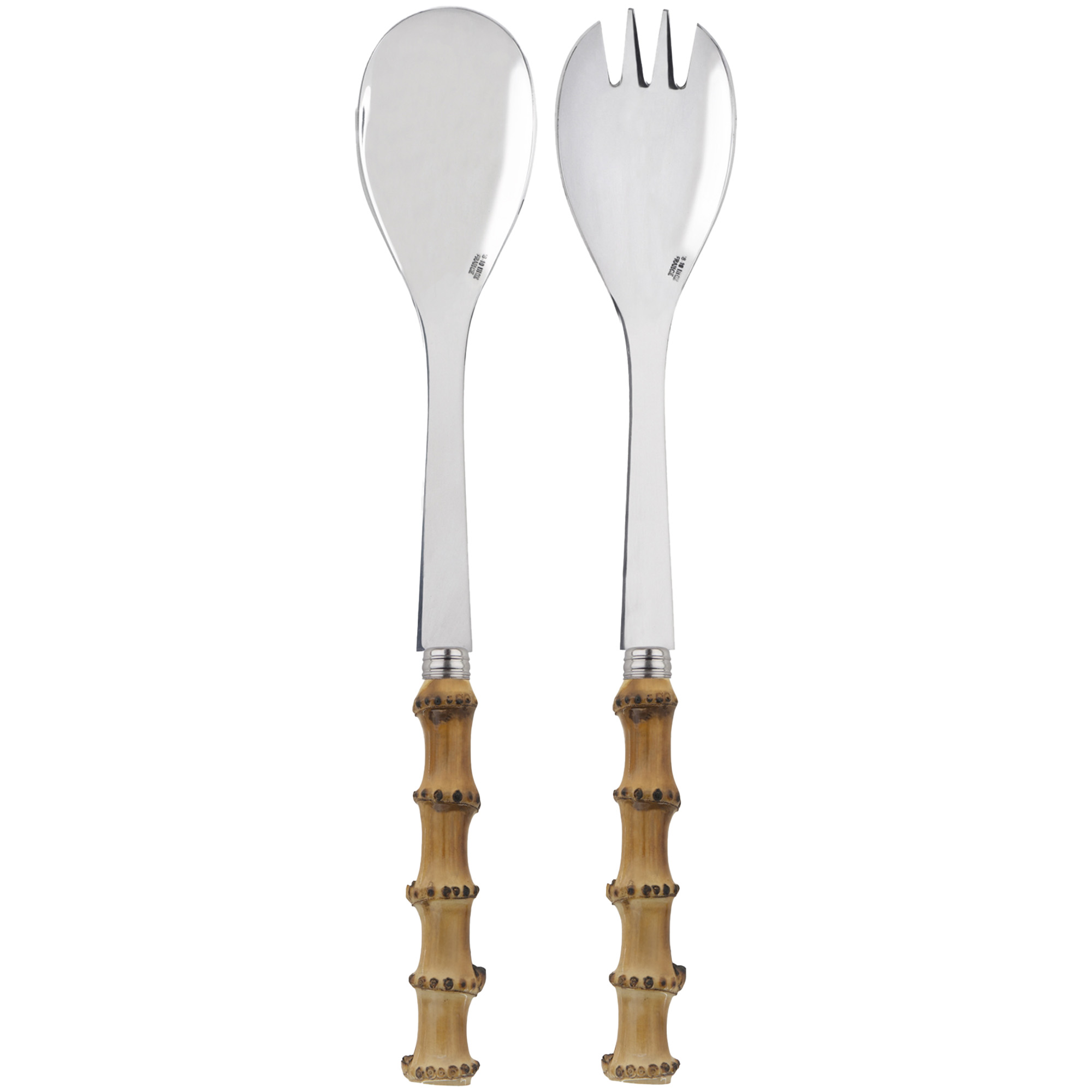 Sabre Paris - Panda Salad Cutlery Set Bamboo - Serveringsbestick - Pascale Gelb | Servering - Bestick - Serveringsbestick | Möbelexperten