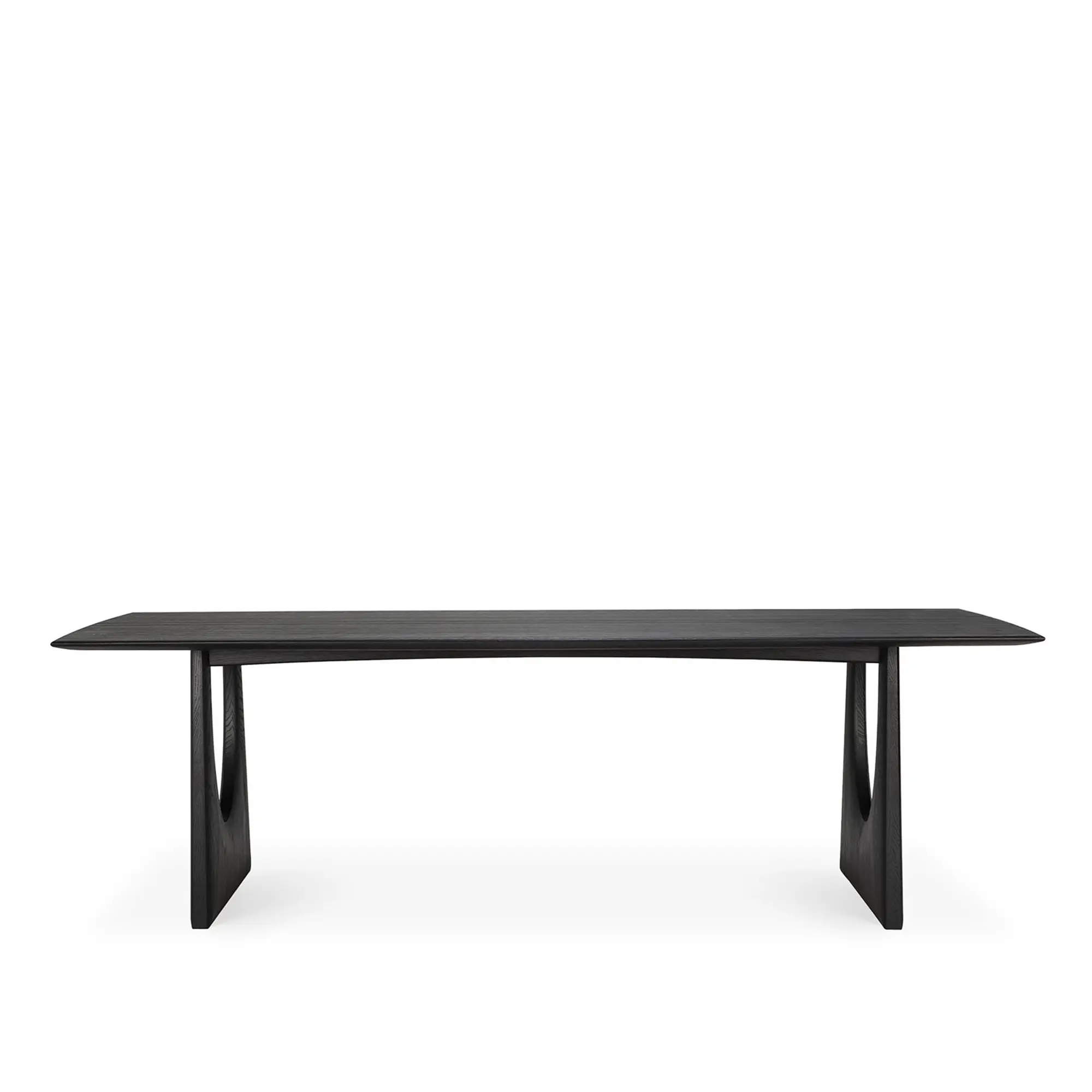 Geometric Dining Table Black Oak