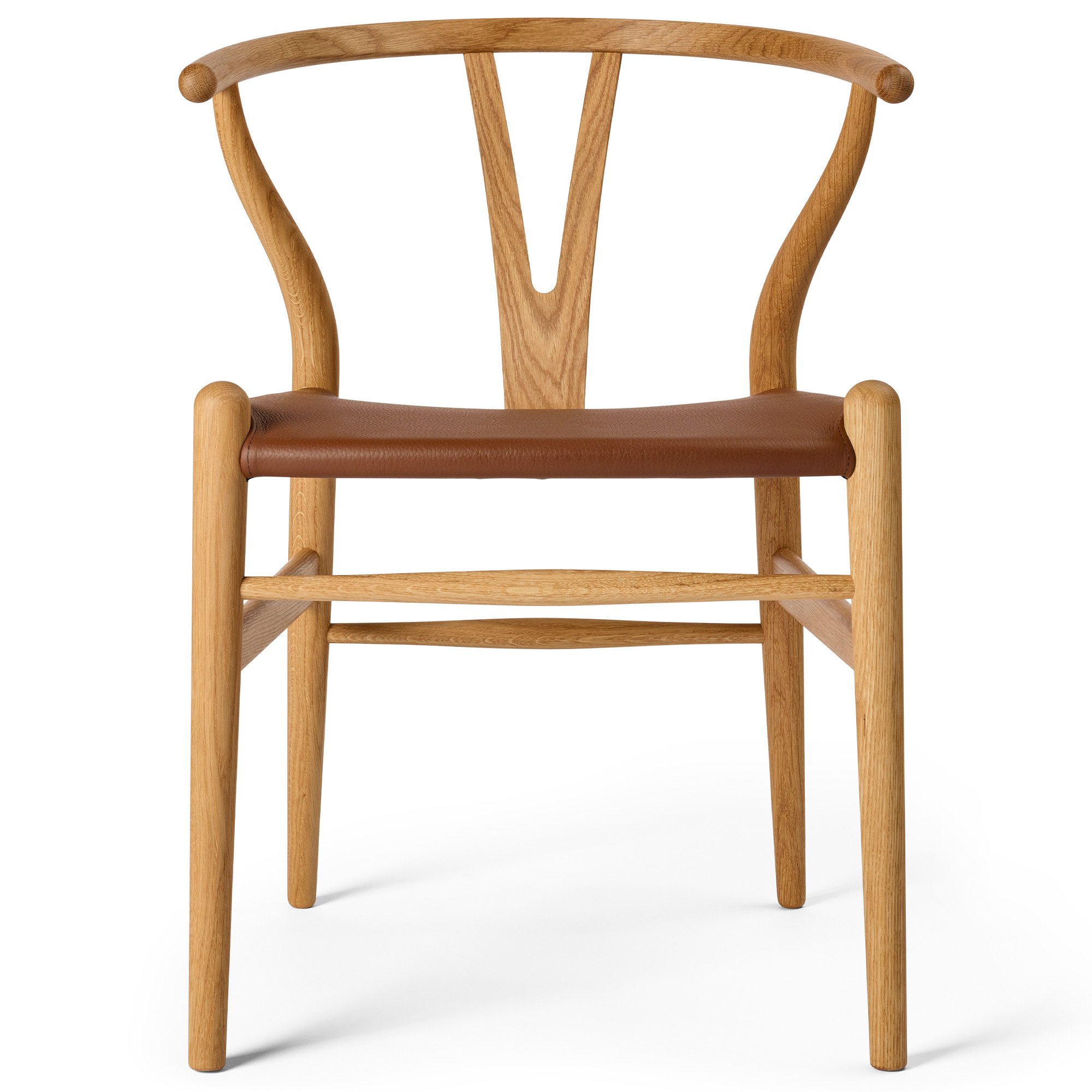 Carl Hansen - CH24P Wishbone Chair, Oak Oil, Loke 7060, Brown - Matstolar - Hans J. Wegner