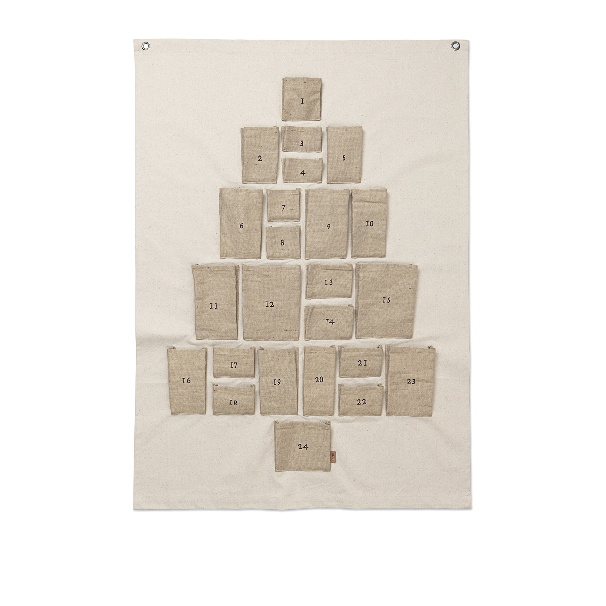 Pine julekalender Maxi 90 x 125 cm