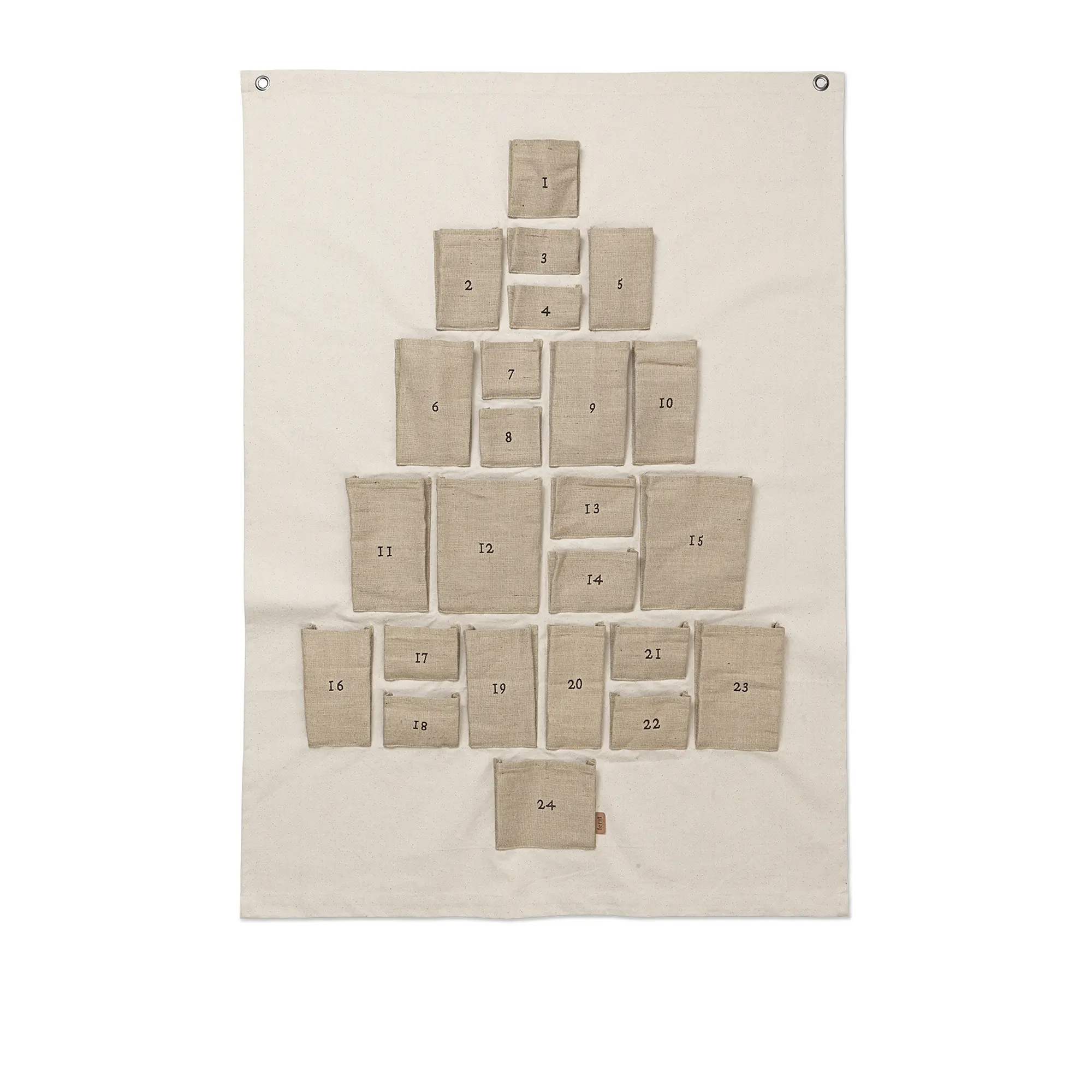 Pine Christmas Calendar Maxi - Natural