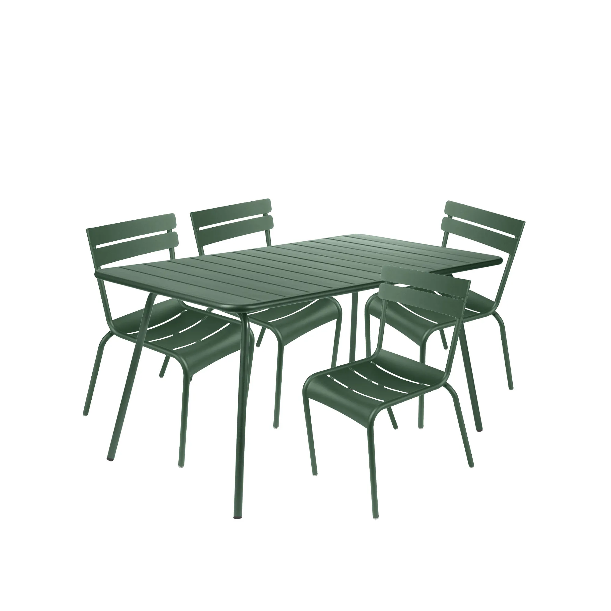 Luxembourg matgrupp bord & 4 stolar
