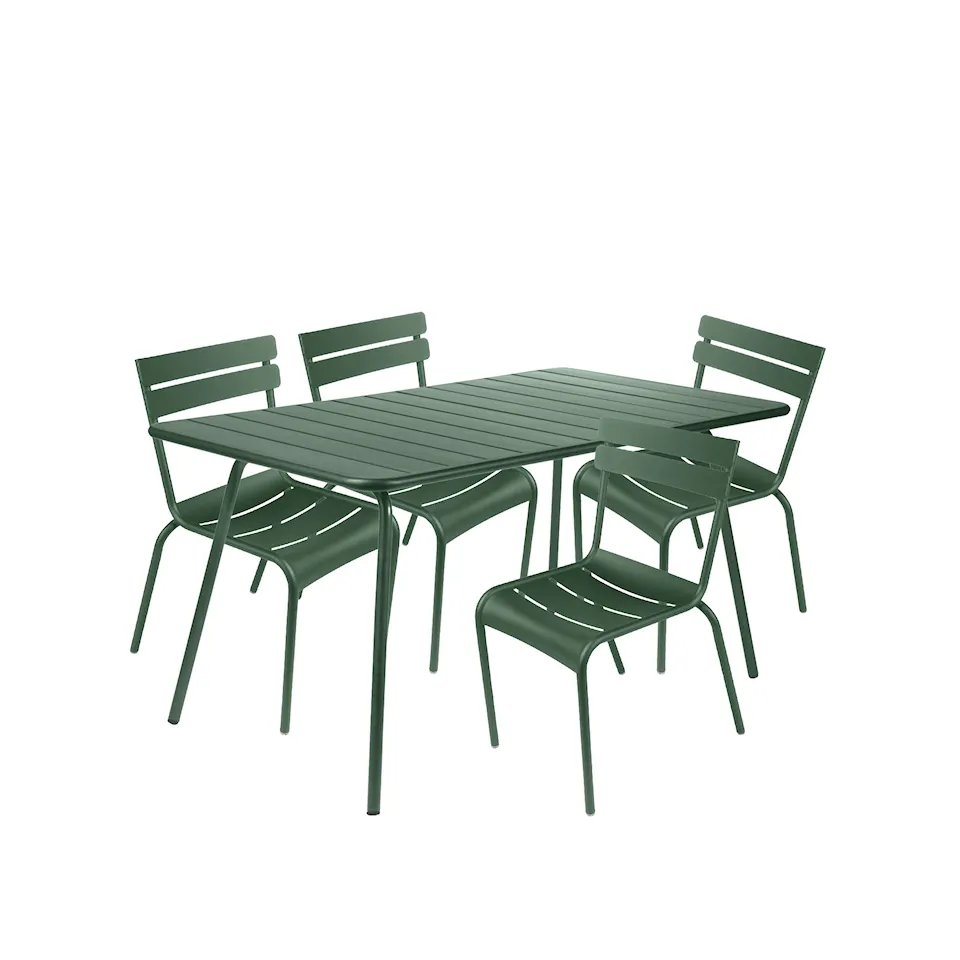 Luxembourg matgrupp bord & 4 stolar