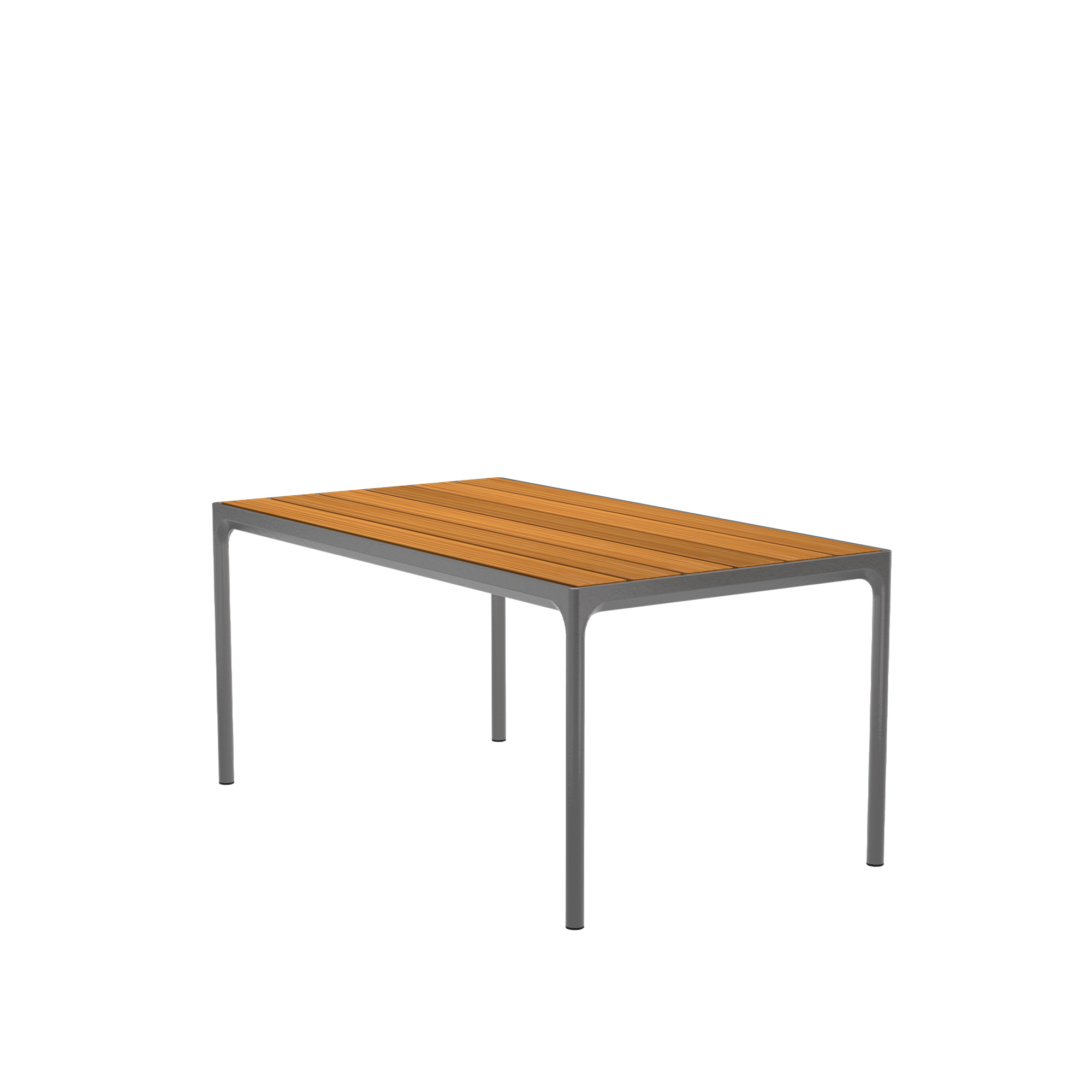 houe - four table - 160 x 90 cm - matbord utomhus - henrik pedersen - träfärgad - metall/trä