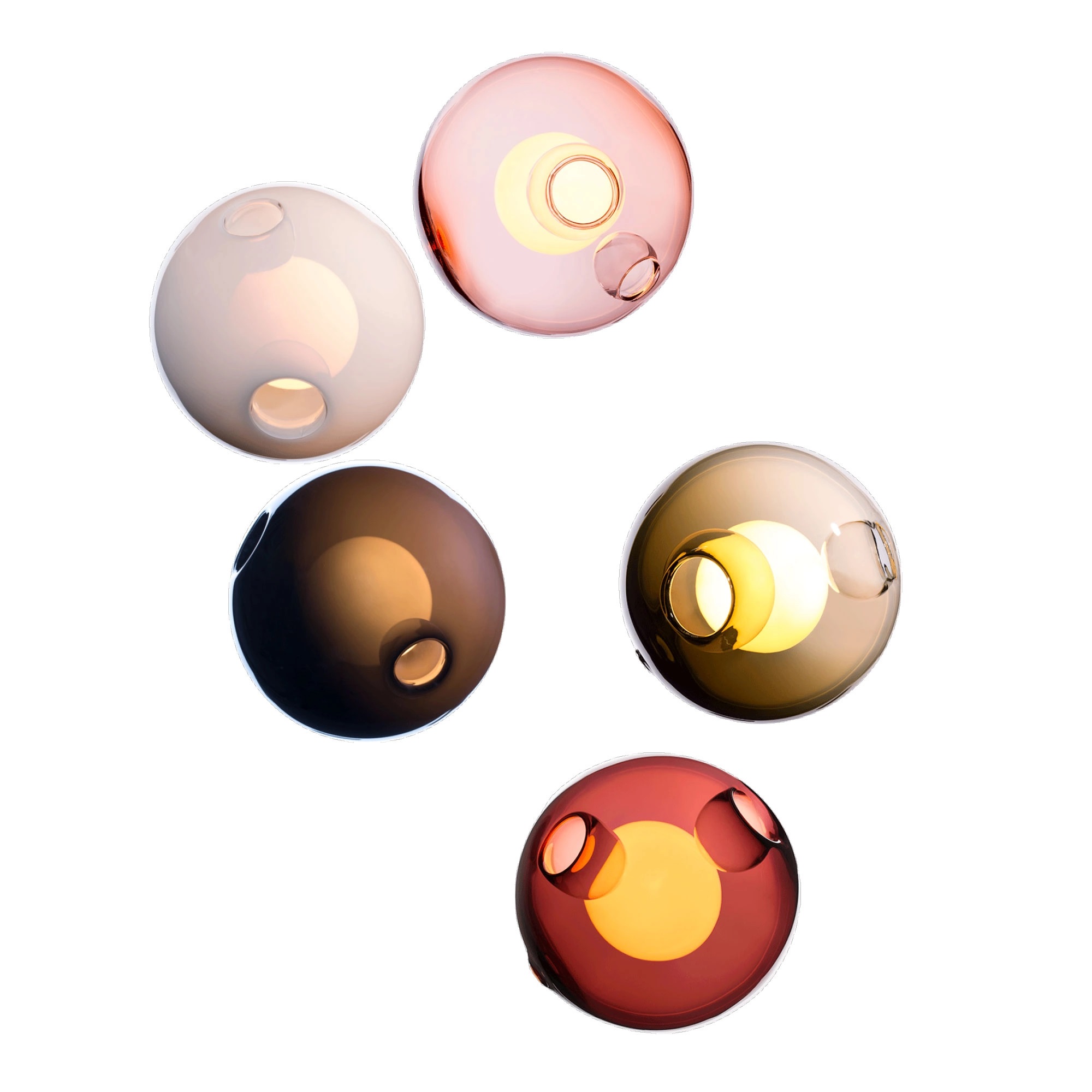 Bocci - 28.5 Random, Multi - 15 Xenon - Pendellampor - Omer Arbel - Flerfärgad