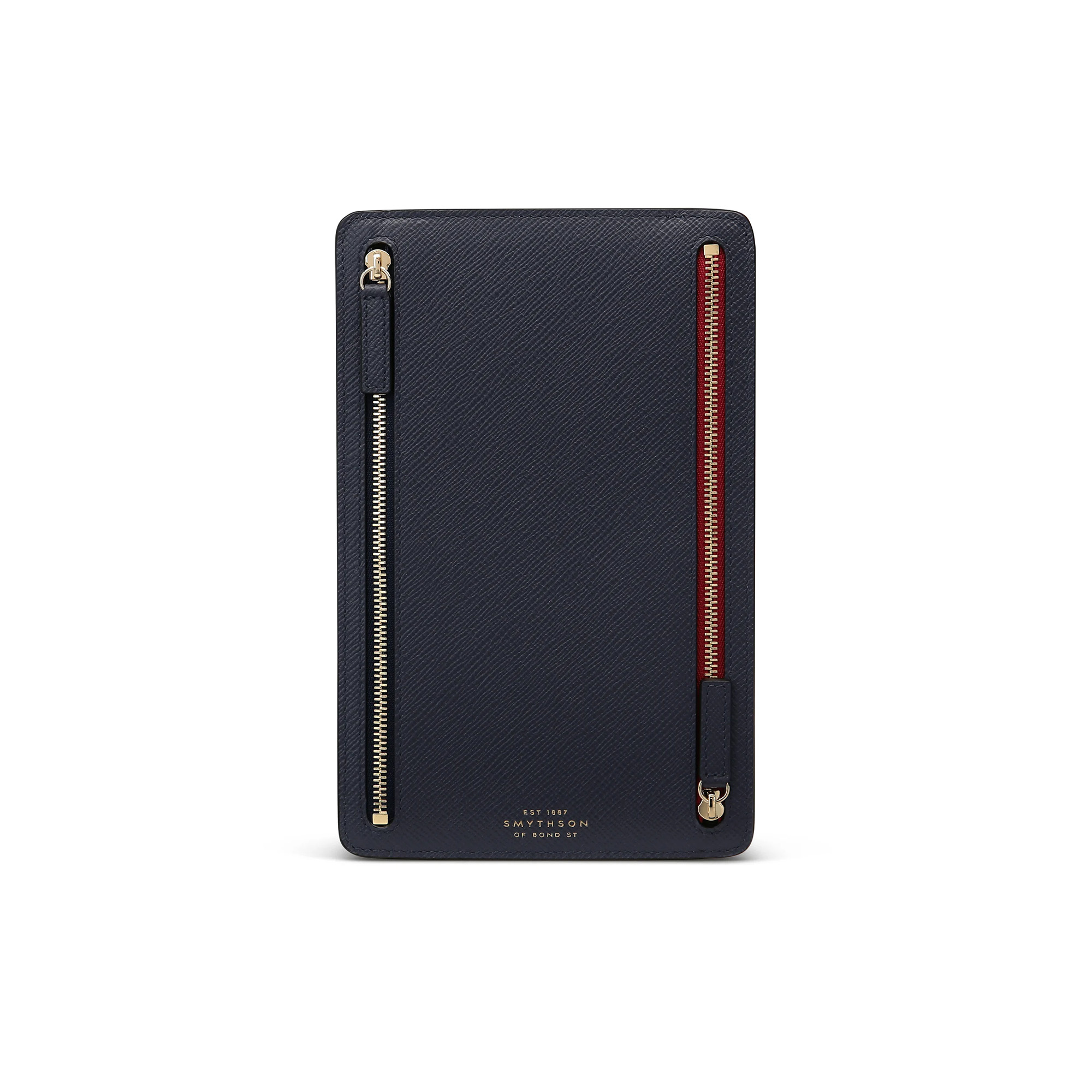 Smythson - Panama Multi-Zip Case - Navy - Fodral & korthållare - Blå
