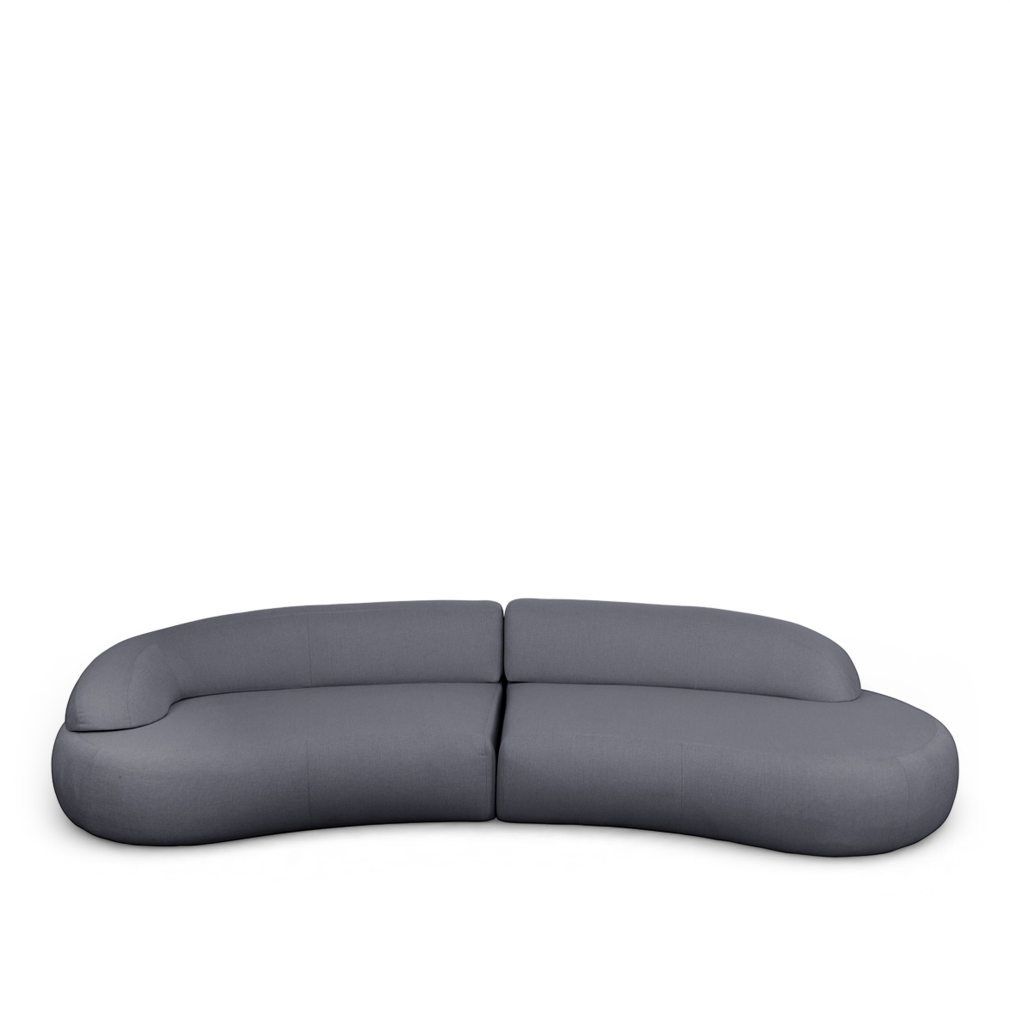 Cane-Line - Mellow sofa w/right long & left short backrest, Grey Cane-line AirTouch - Soffor utomhus | Utemöbler - Loungemöbler - Soffor Utomhus | Möbelexperten