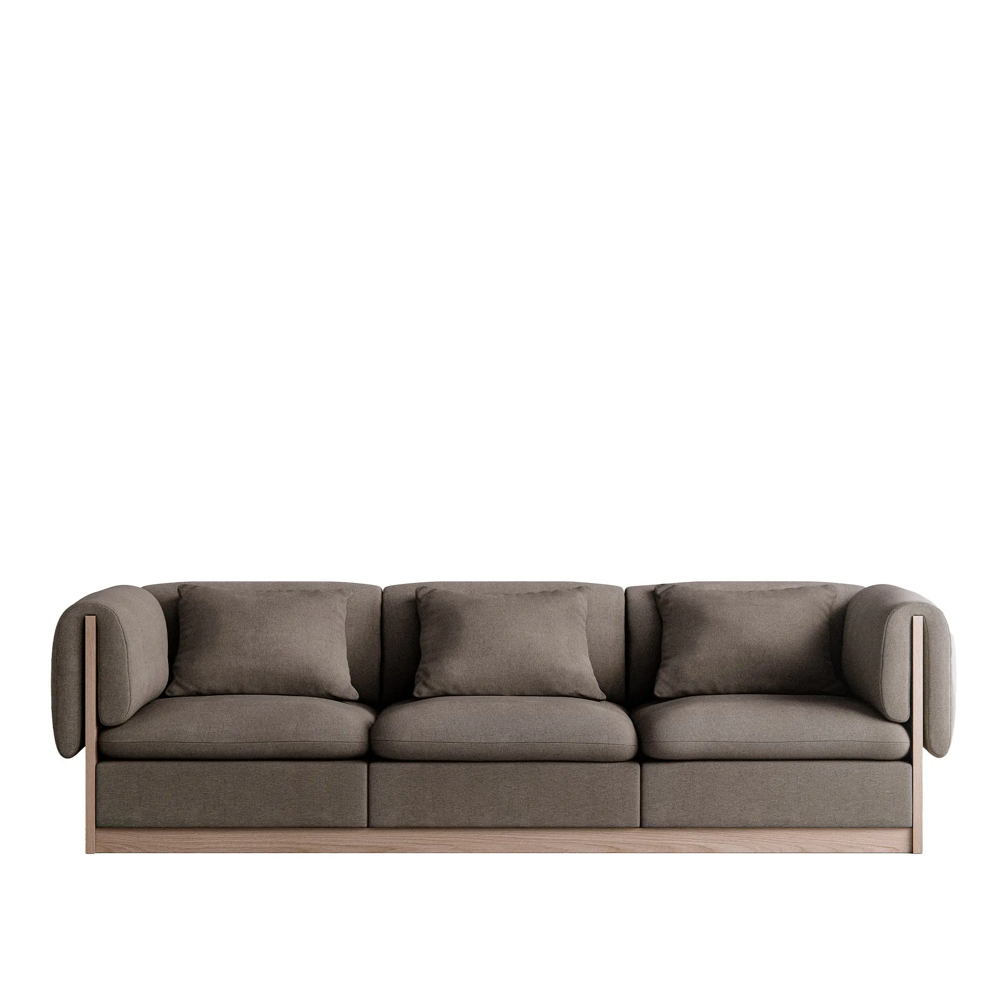 L.A. 3-Seater Sofa Light Oak inc. Cushion