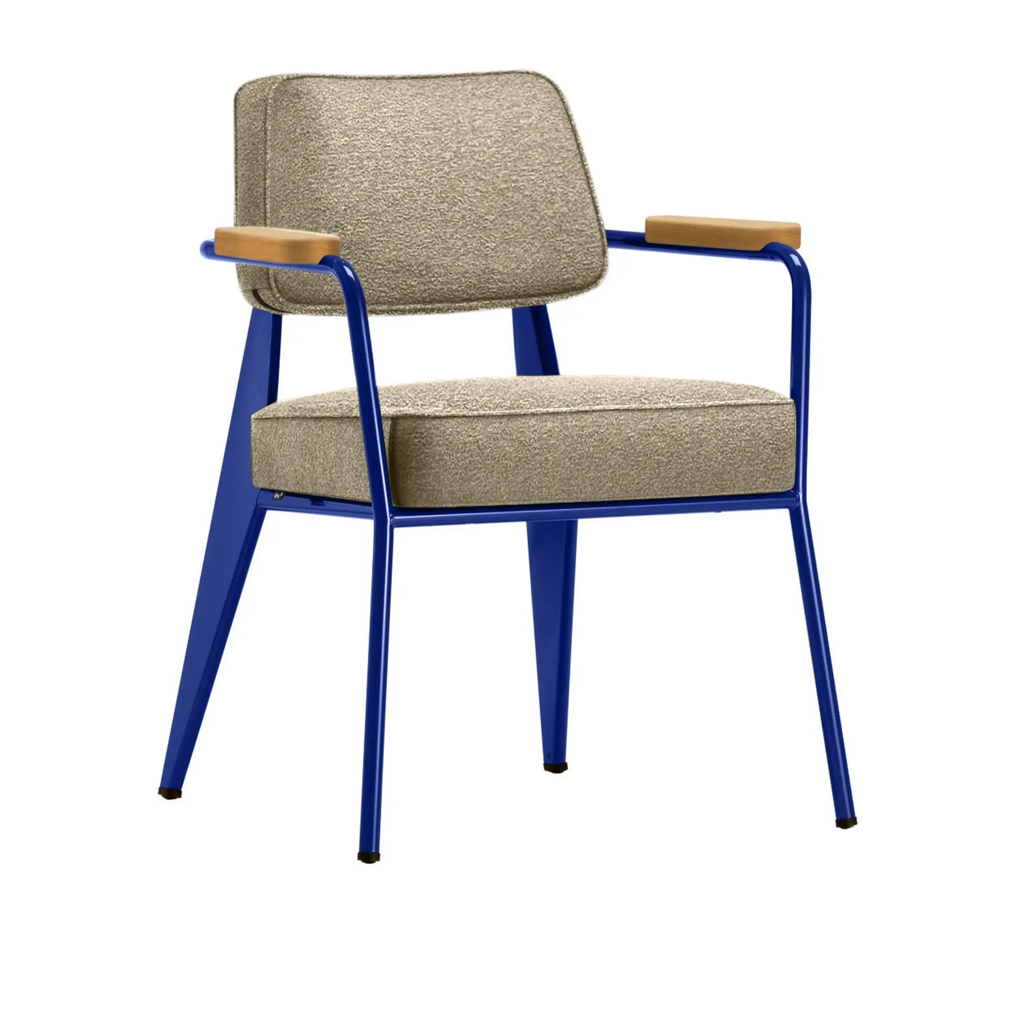 Fauteuil Direction karmstol Prouvé Bleu Marcoule