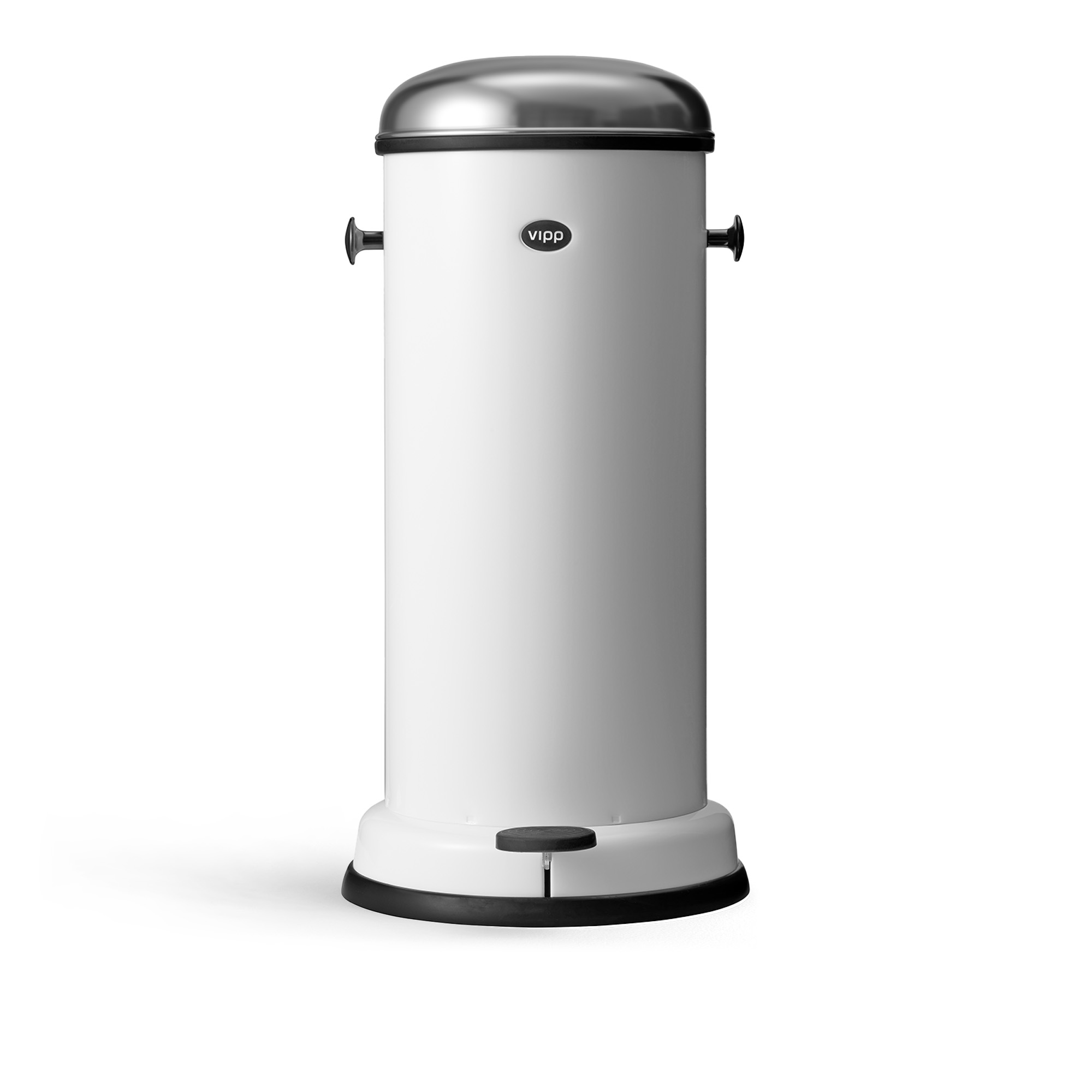 Vipp - Vipp16 soptunna pedal 18L vit - Pedalhinkar - Vit | Inredning - Badrumsinredning - Pedalhinkar | Möbelexperten