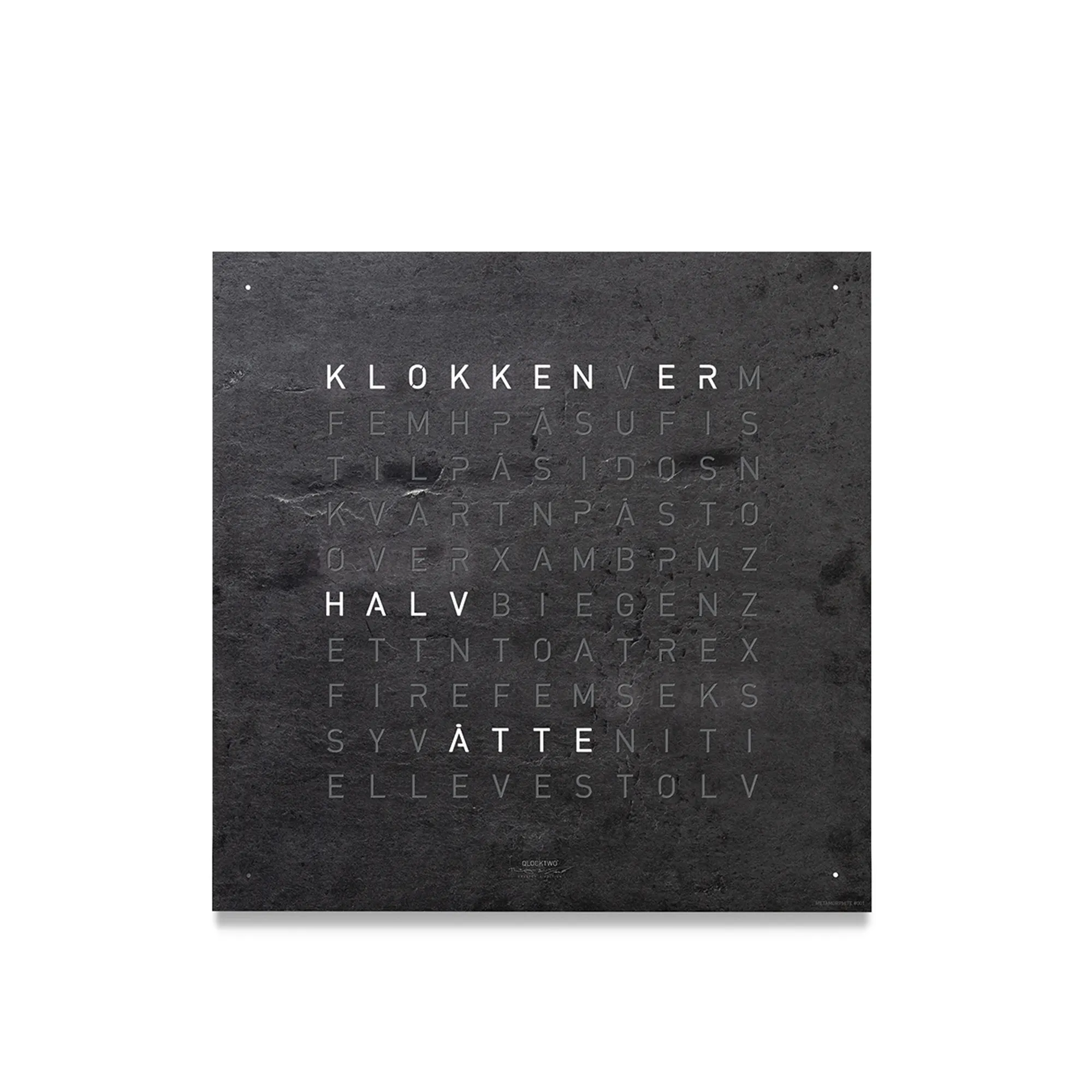 Qlocktwo Earth 45 Creator's Edition - Metamorphite