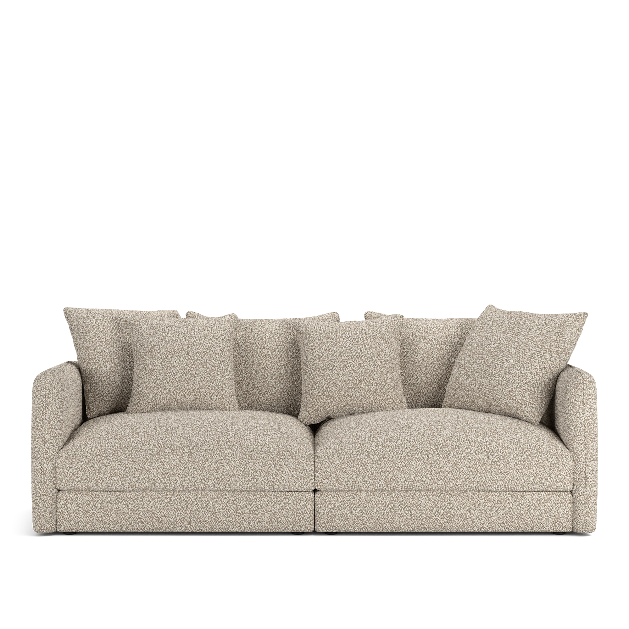 NOGA - Pavarotti 2,5-Seater Vellus 03 Fixed Upholstery - Soffor - Dun/Metall/Tr&auml;/Skum