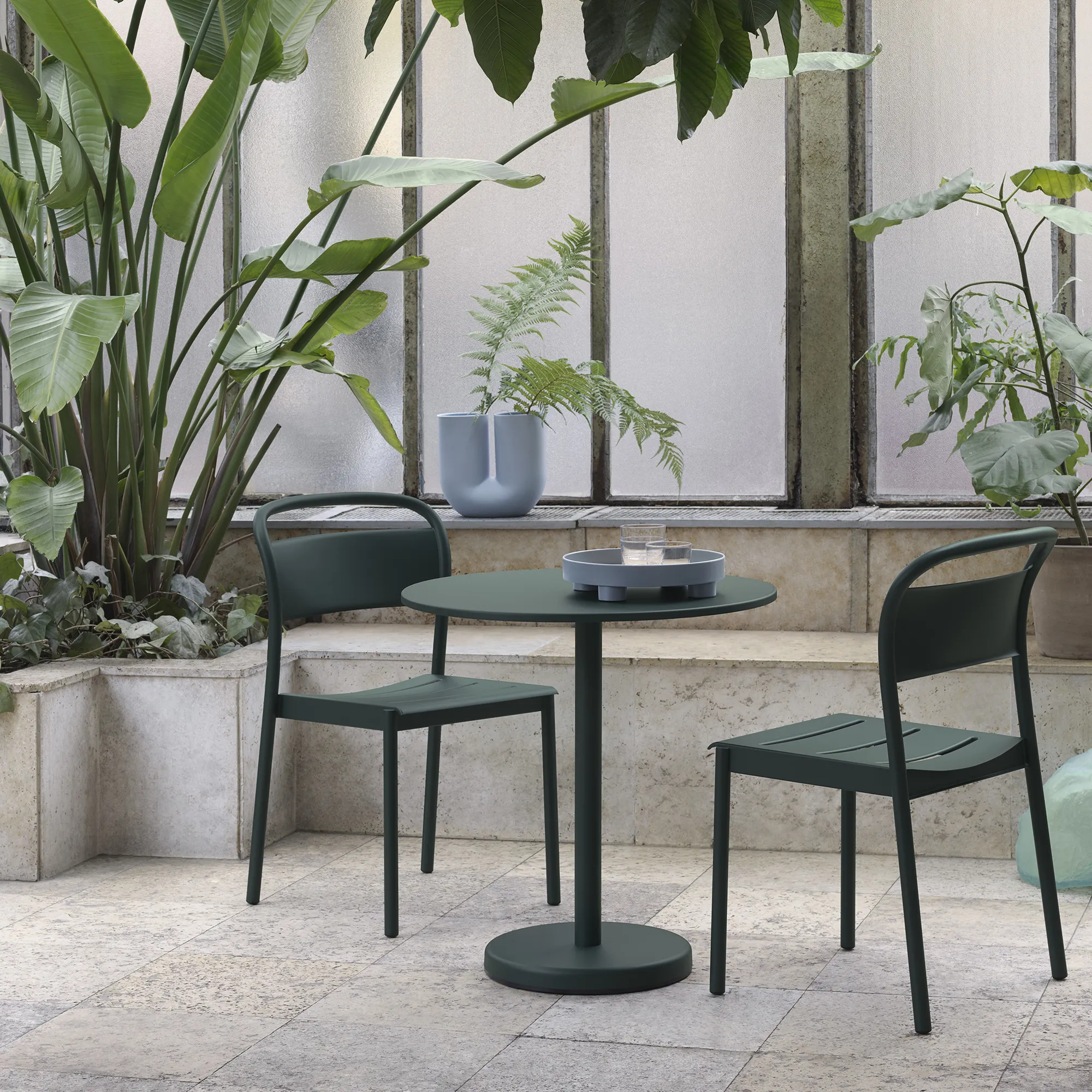 Linear Steel Side Chair