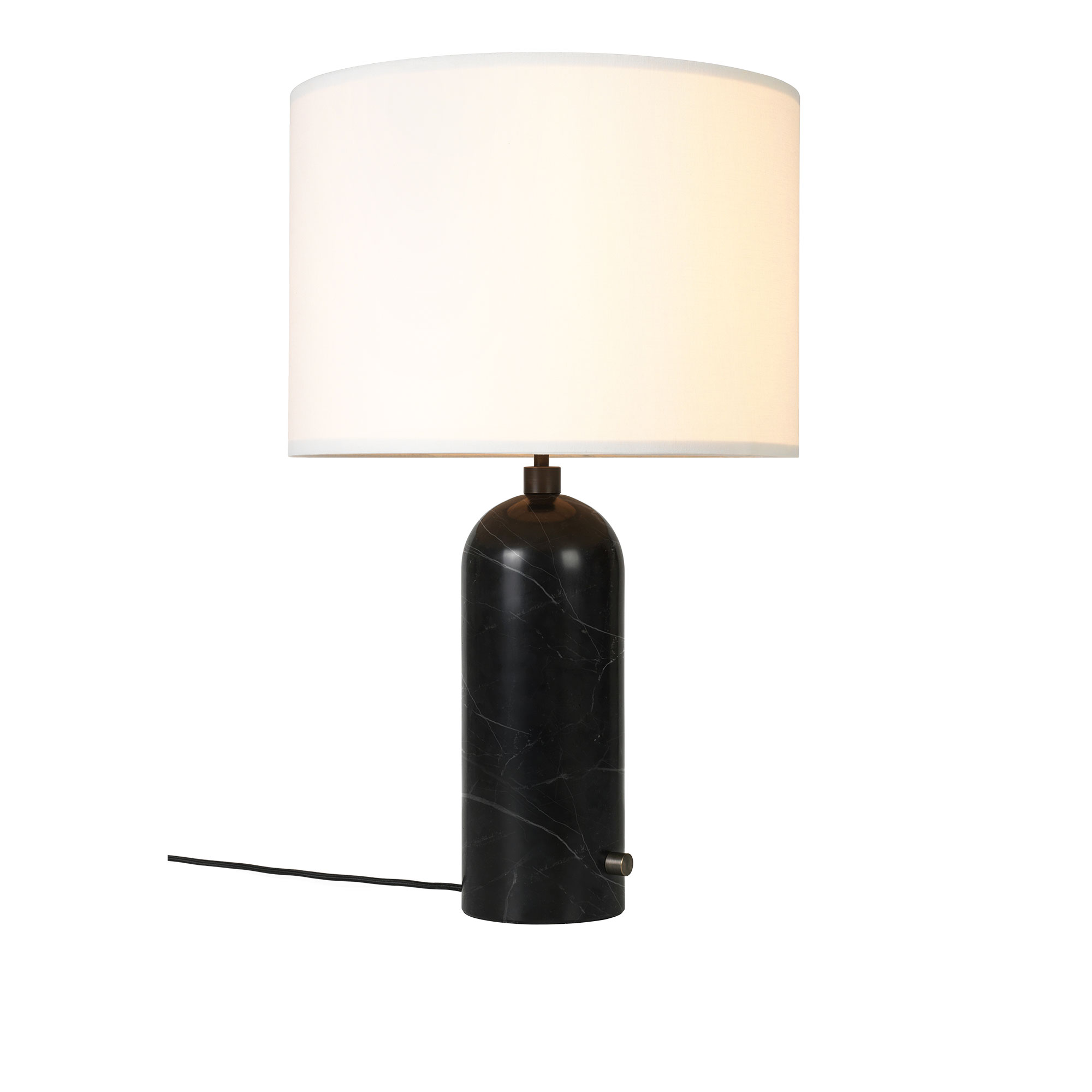Gubi - Gravity Table Lamp Large White/Black Marble - Bordslampor - Space Copenhagen - Svart
