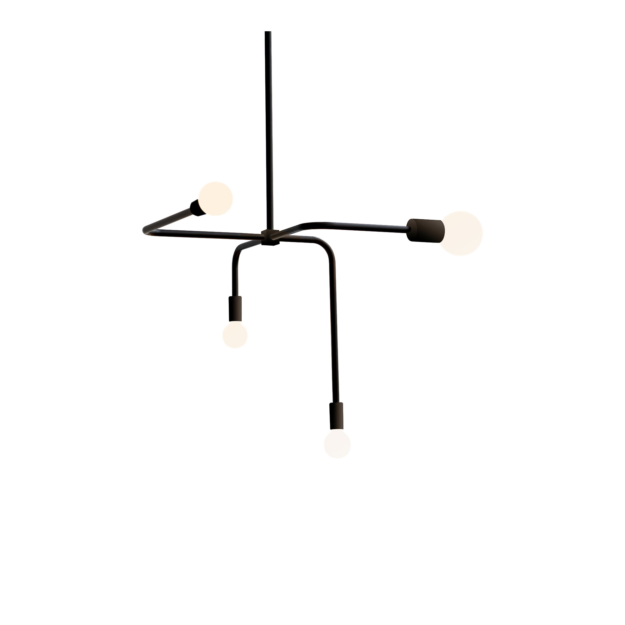 Lambert & Fils - Beaubien Suspension, 68,6 mm, Black, Graphite hardware - Pendellampor - Svart