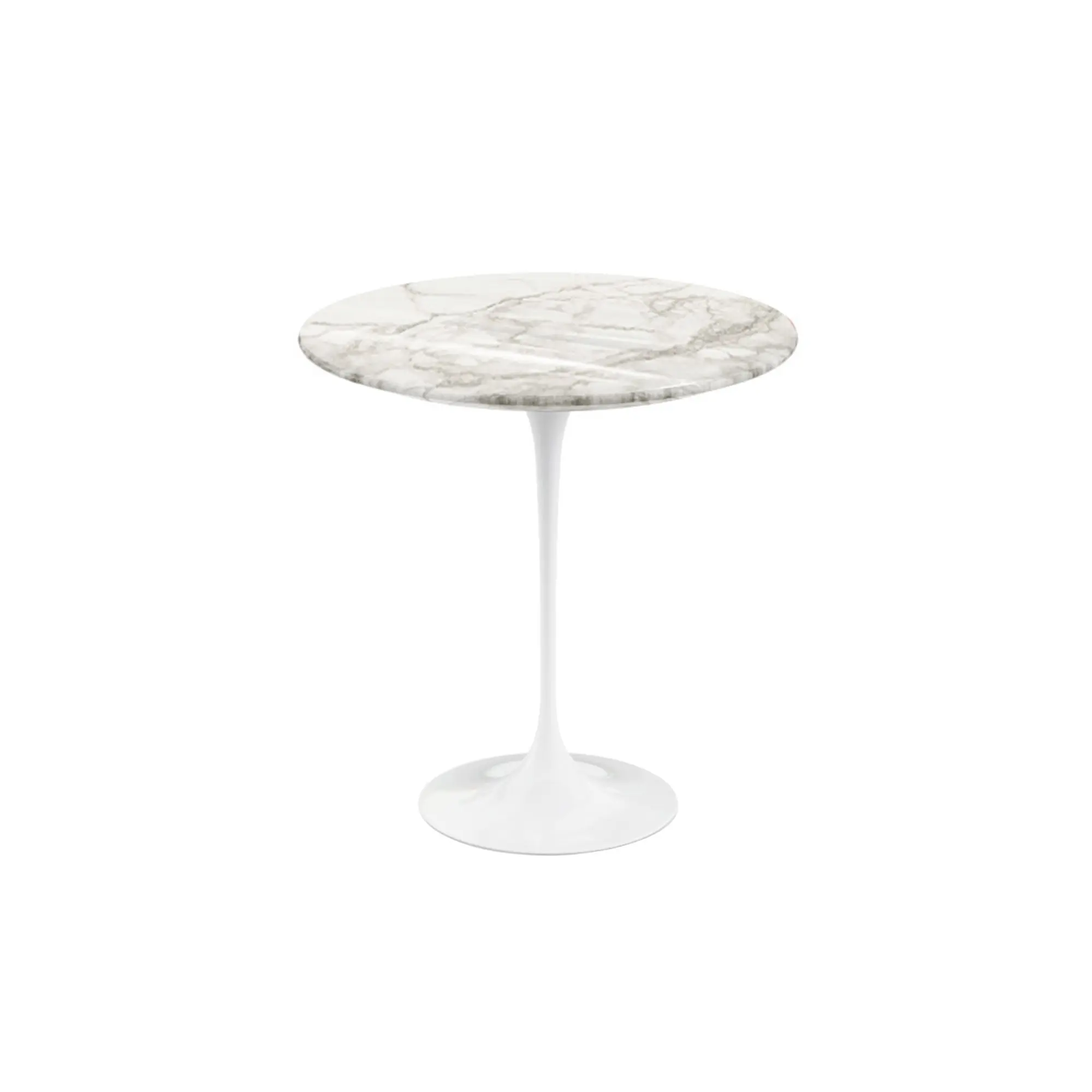 Saarinen Round sidobord Ø 51 cm White