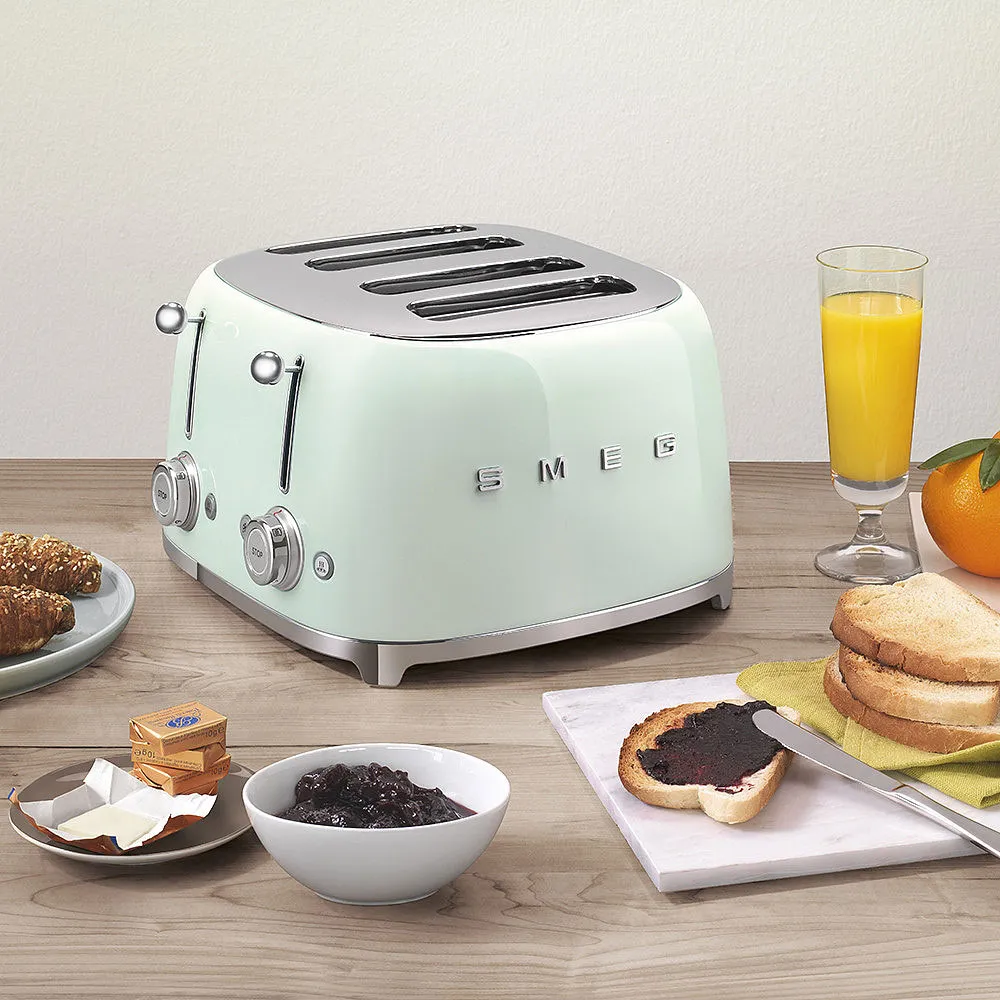 Smeg 4 Slot Toaster Pastel Green