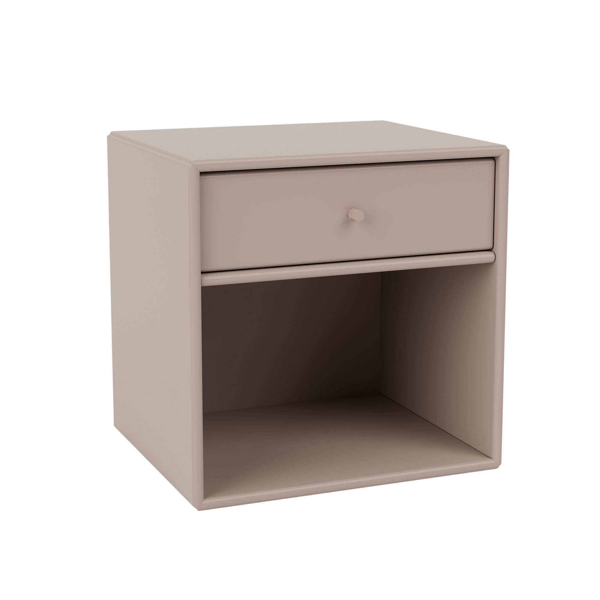 montana - dream nightstand, suspension rail - mushroom - sängbord - peter j. lassen - beige