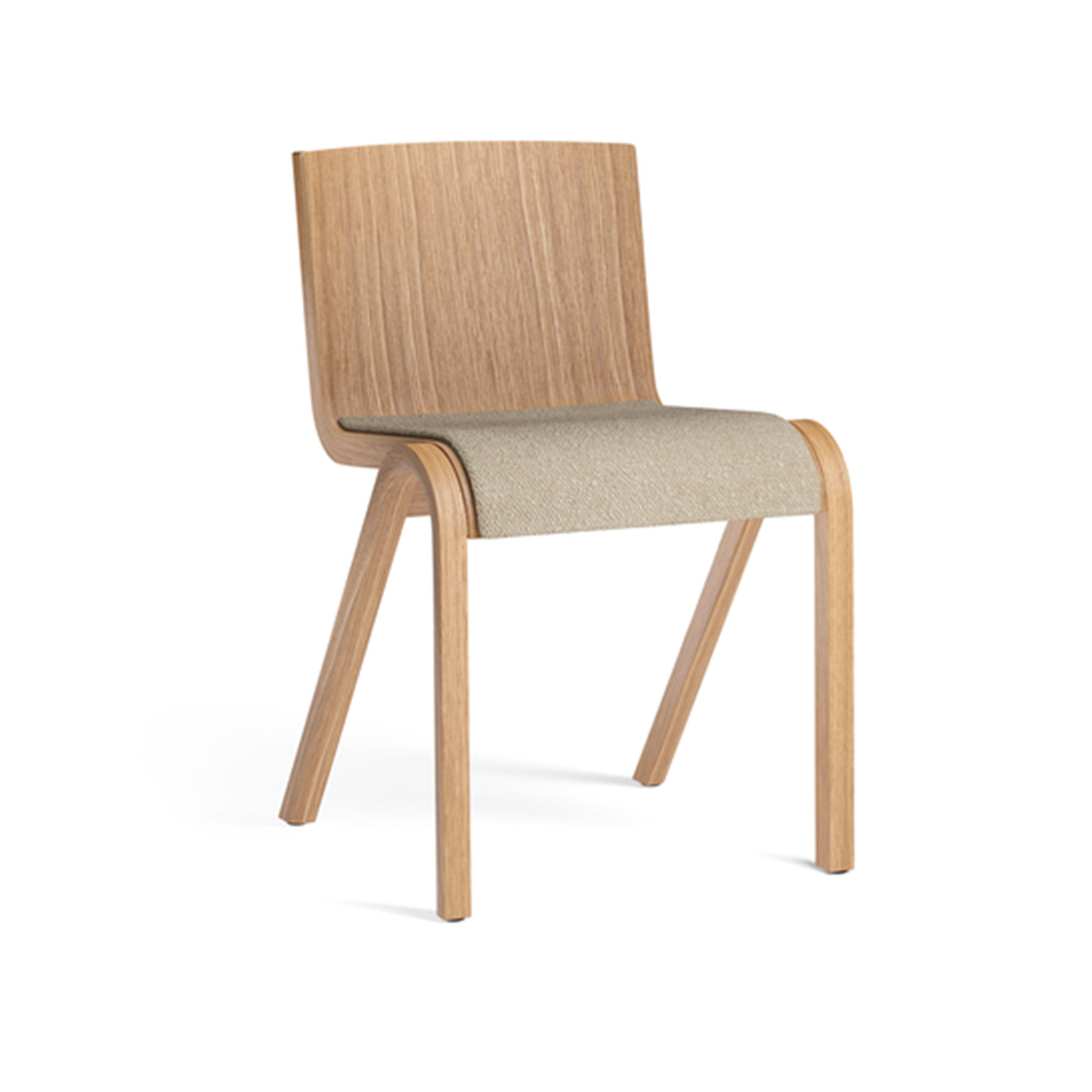 Audo Copenhagen - Ready Dining Chair Seat Upholstered Natural Oak  - Matstolar - Matias Møllenbach,Nick Rasmussen