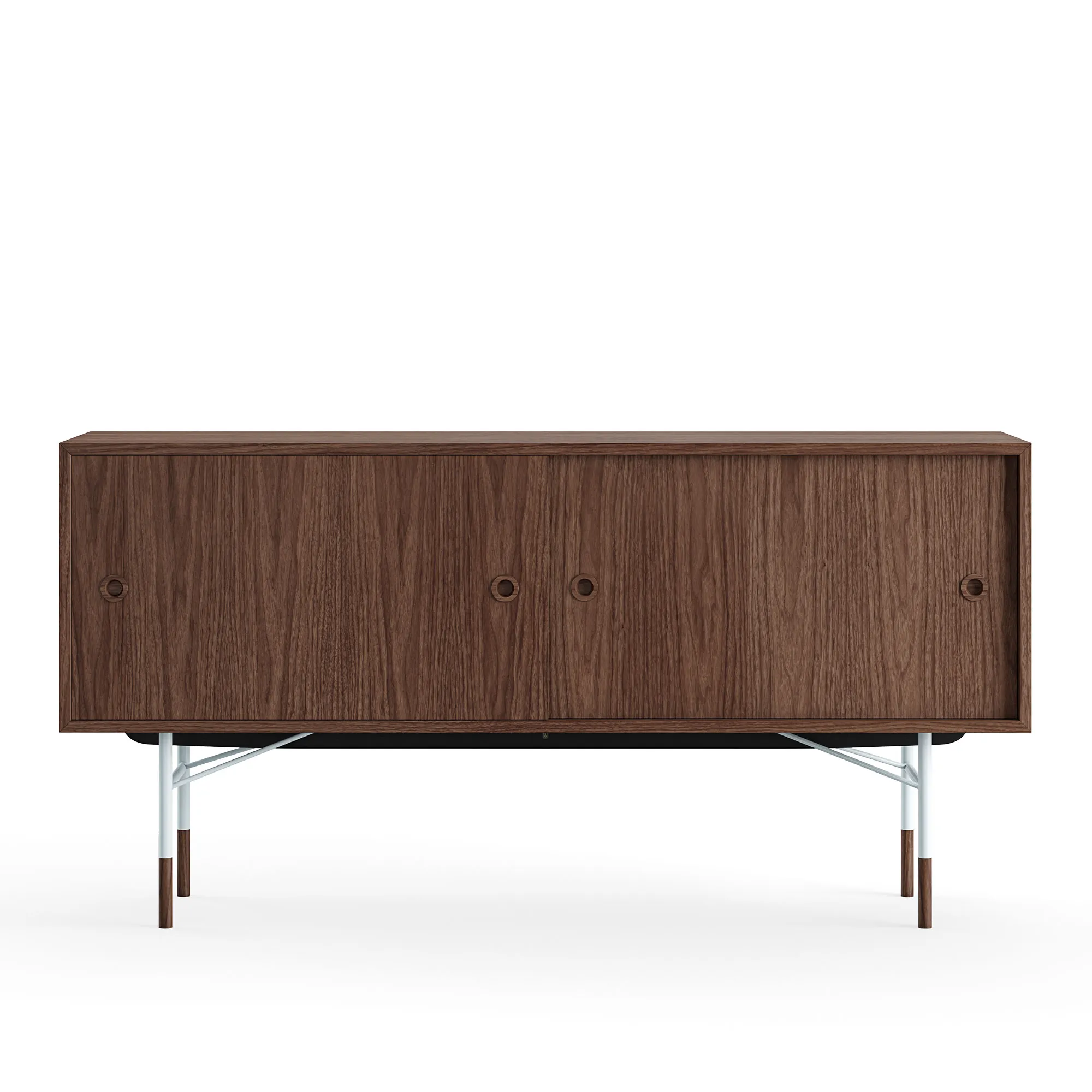 Sideboard utan lådor Walnut Veneer